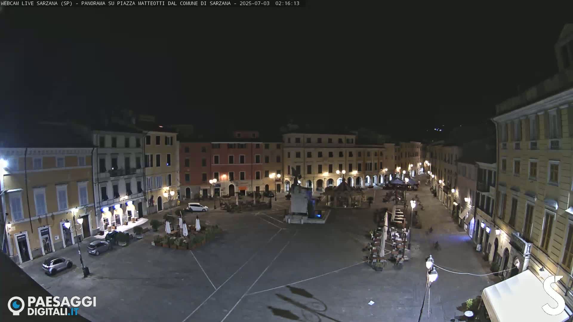 Sarzana, Piazza Matteotti Square Live Cam - La Spezia, Liguria, Italy