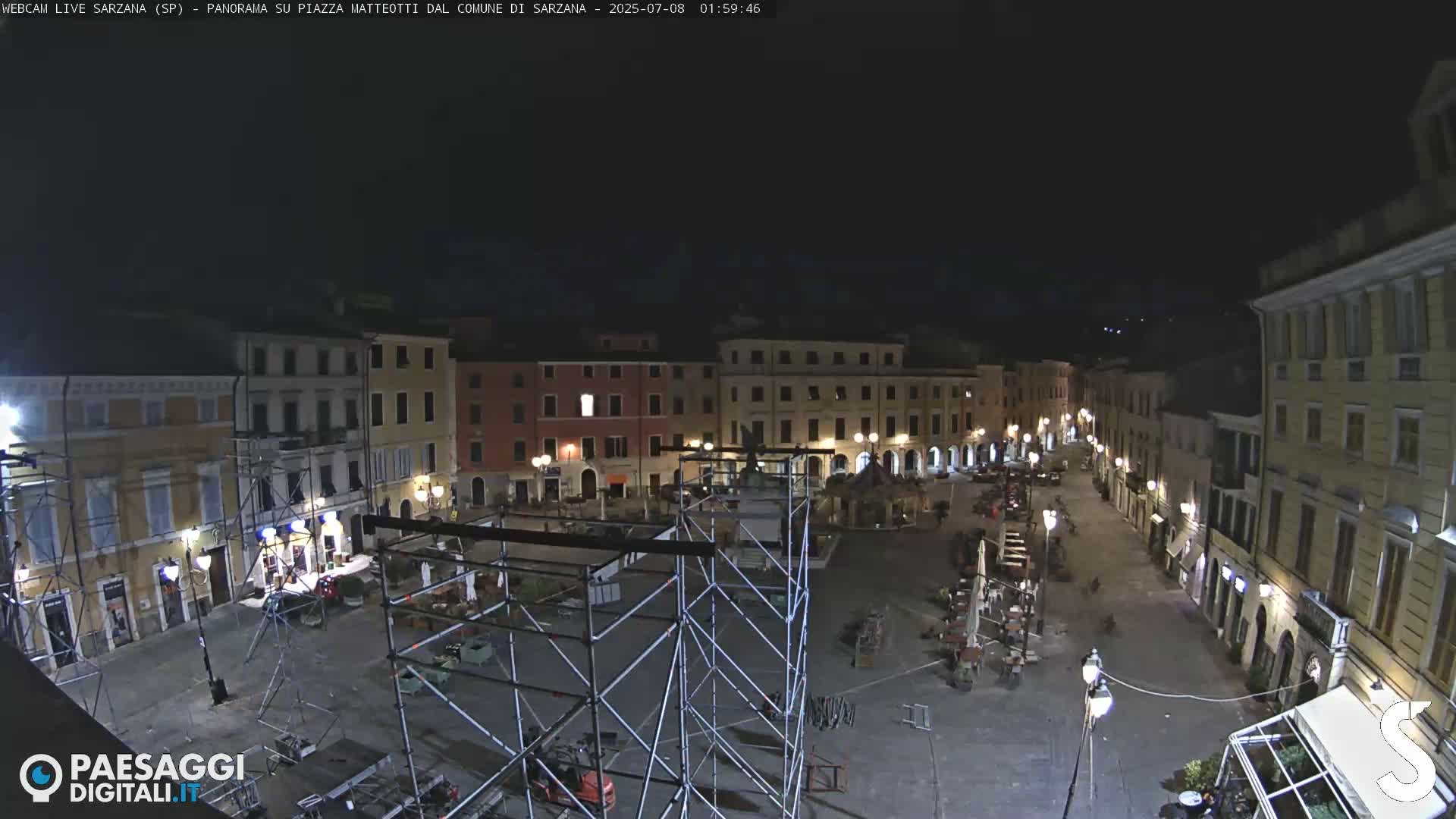 Sarzana, Piazza Matteotti Square Live Cam - La Spezia, Liguria, Italy