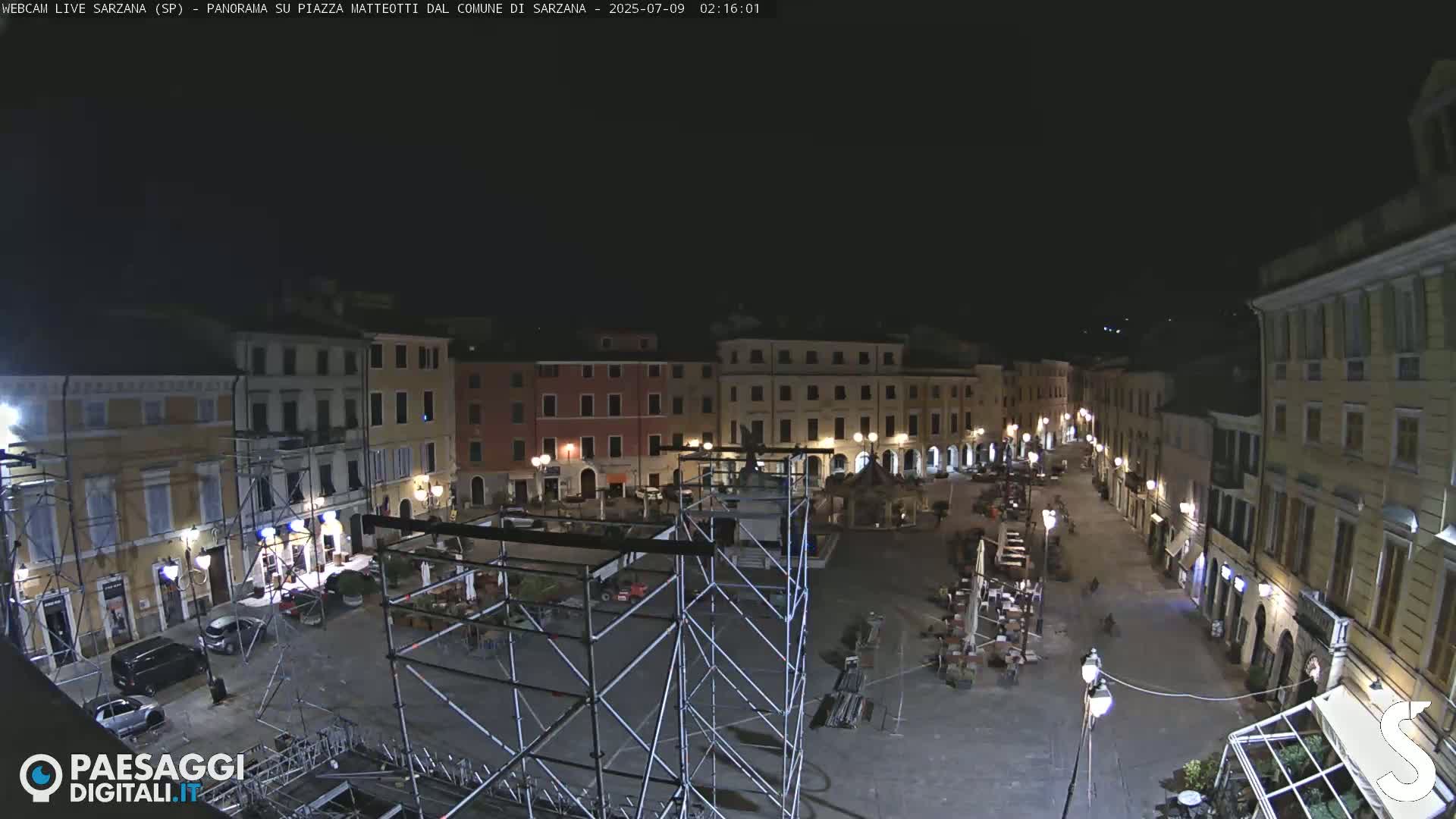 Sarzana, Piazza Matteotti Square Live Cam - La Spezia, Liguria, Italy