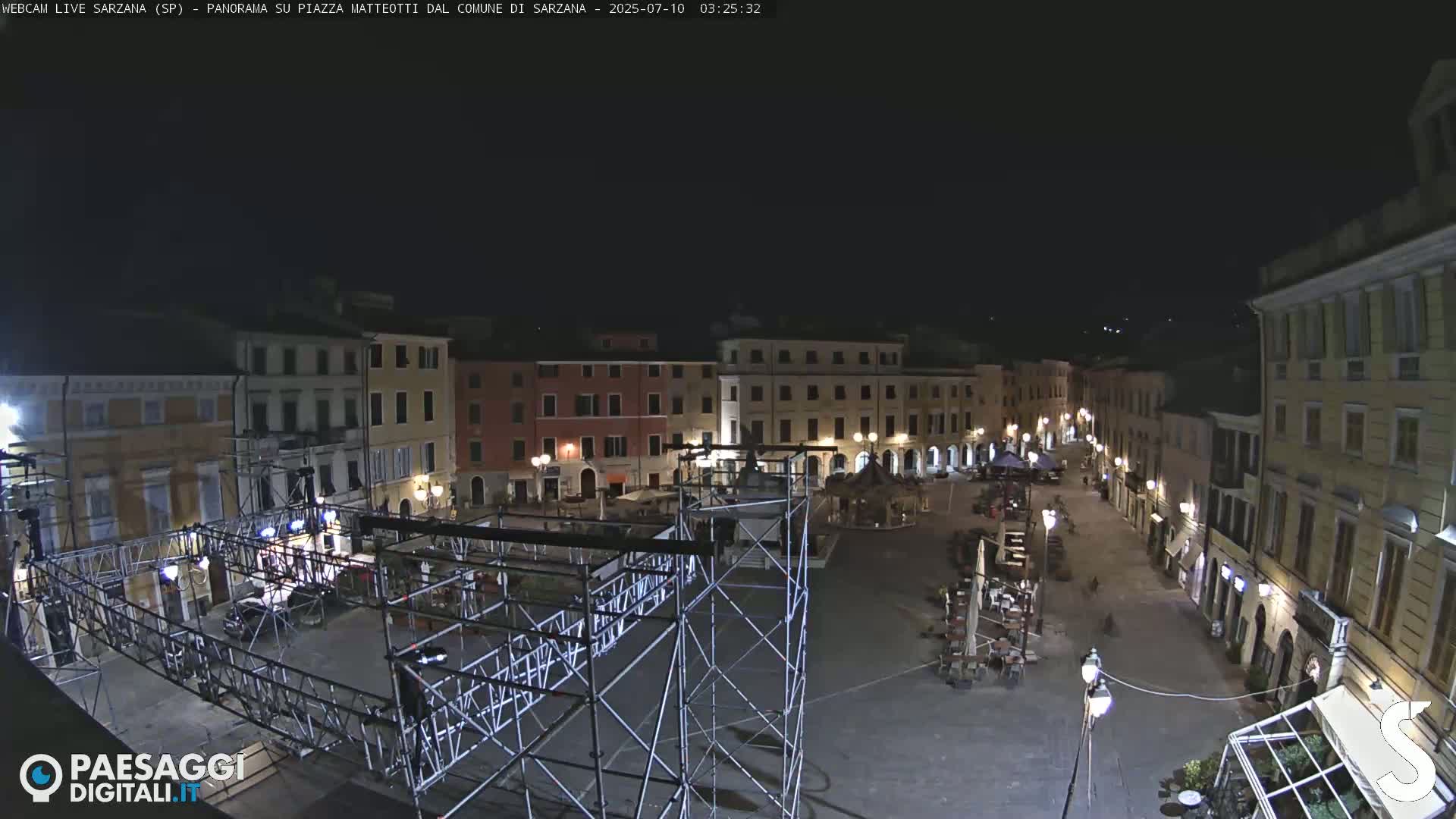 Sarzana, Piazza Matteotti Square Live Cam - La Spezia, Liguria, Italy