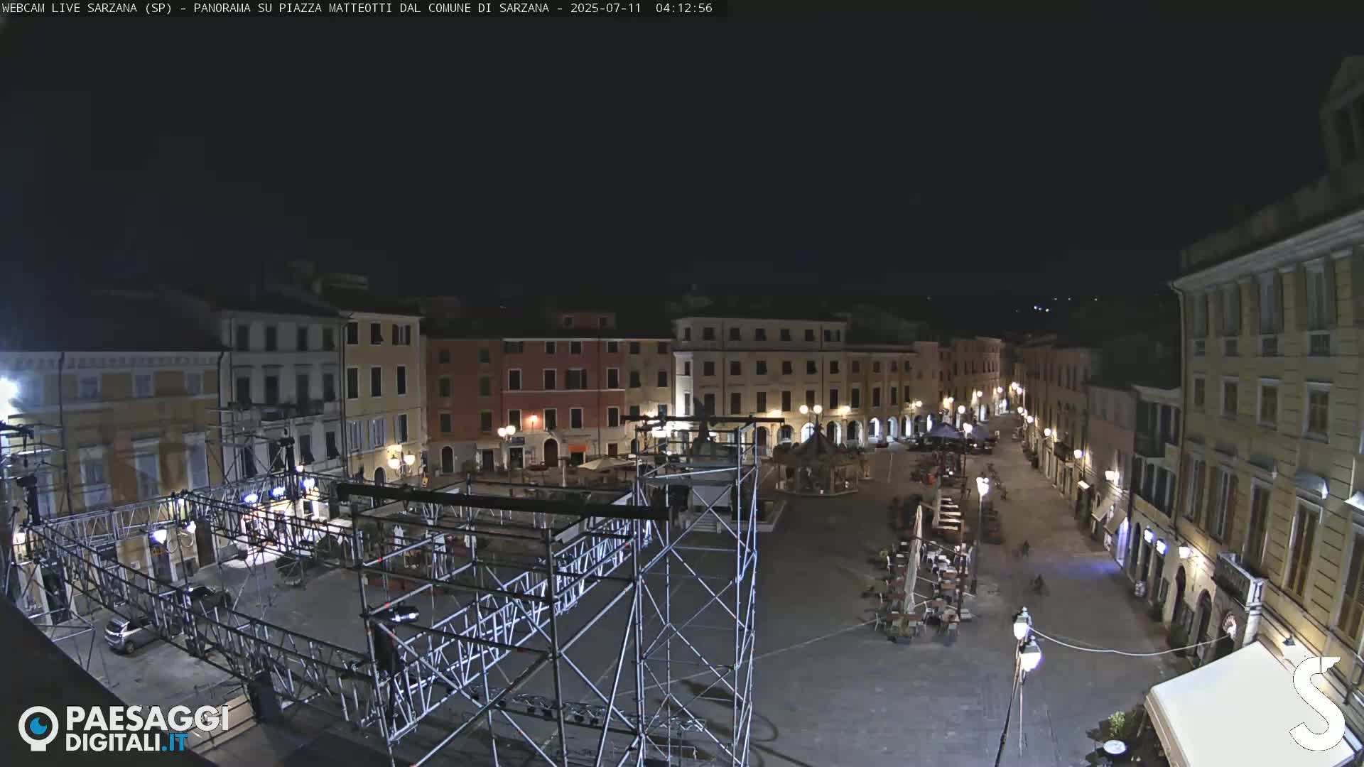 Sarzana, Piazza Matteotti Square Live Cam - La Spezia, Liguria, Italy