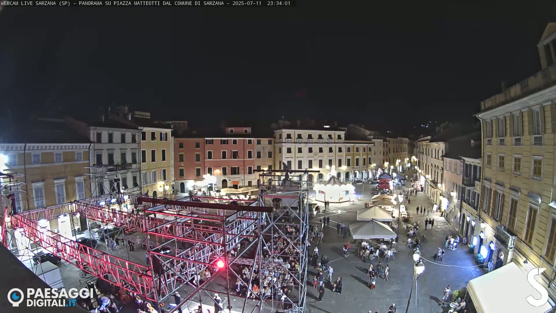 Sarzana, Piazza Matteotti Square Live Cam - La Spezia, Liguria, Italy