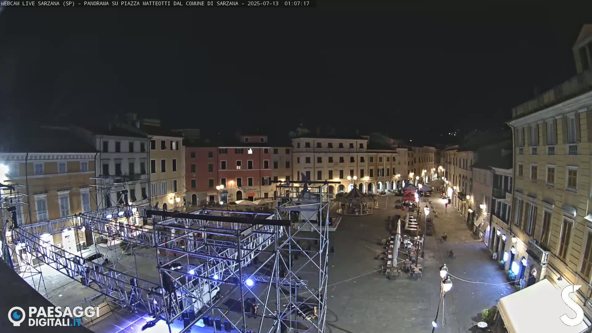 Sarzana, Piazza Matteotti Square Live Cam - La Spezia, Liguria, Italy
