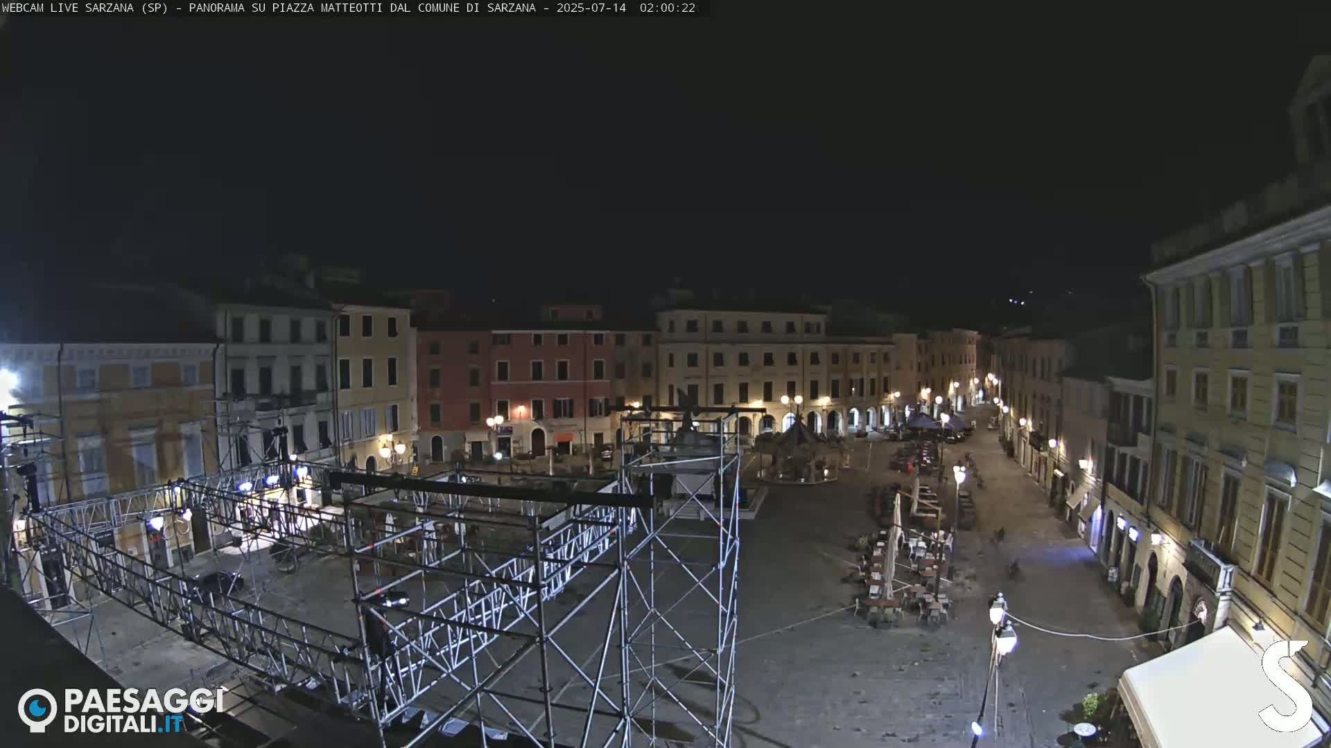 Sarzana, Piazza Matteotti Square Live Cam - La Spezia, Liguria, Italy