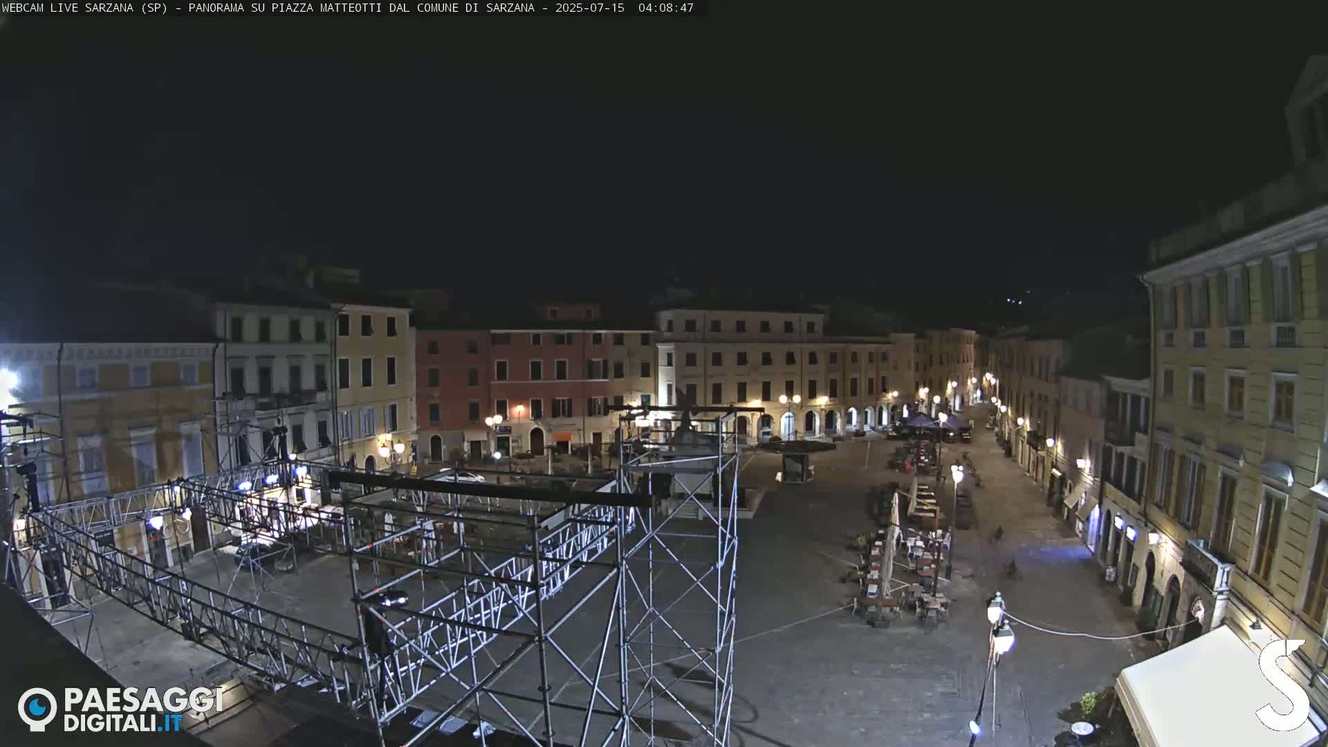 Sarzana, Piazza Matteotti Square Live Cam - La Spezia, Liguria, Italy