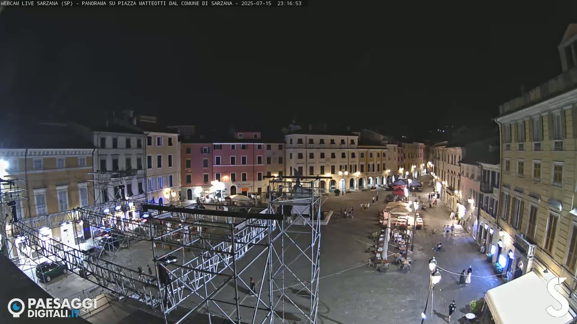 Sarzana, Piazza Matteotti Square Live Cam - La Spezia, Liguria, Italy