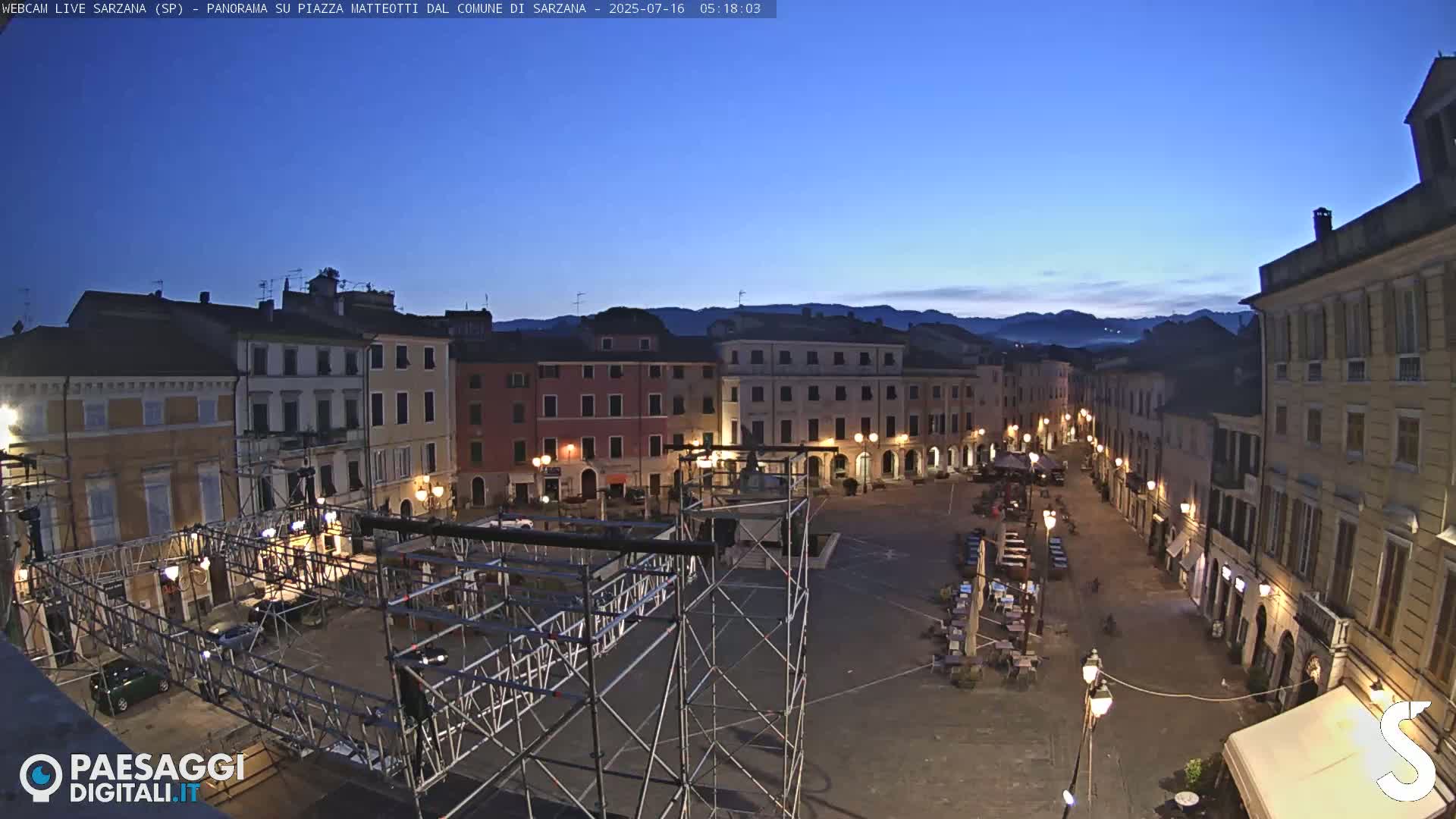 Sarzana, Piazza Matteotti Square Live Cam - La Spezia, Liguria, Italy