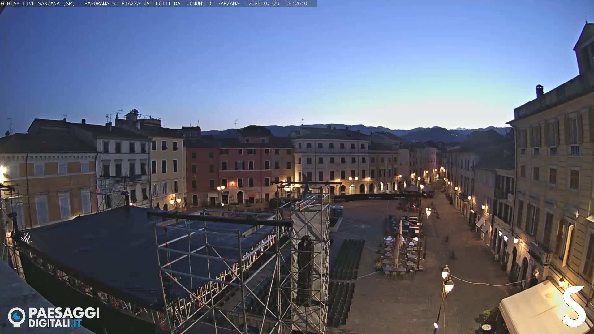 Sarzana, Piazza Matteotti Square Live Cam - La Spezia, Liguria, Italy