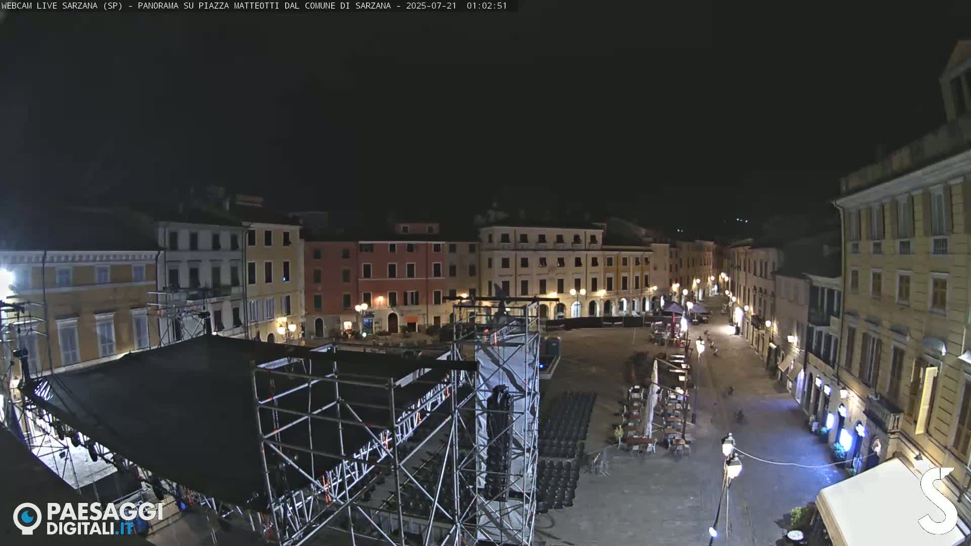 Sarzana, Piazza Matteotti Square Live Cam - La Spezia, Liguria, Italy