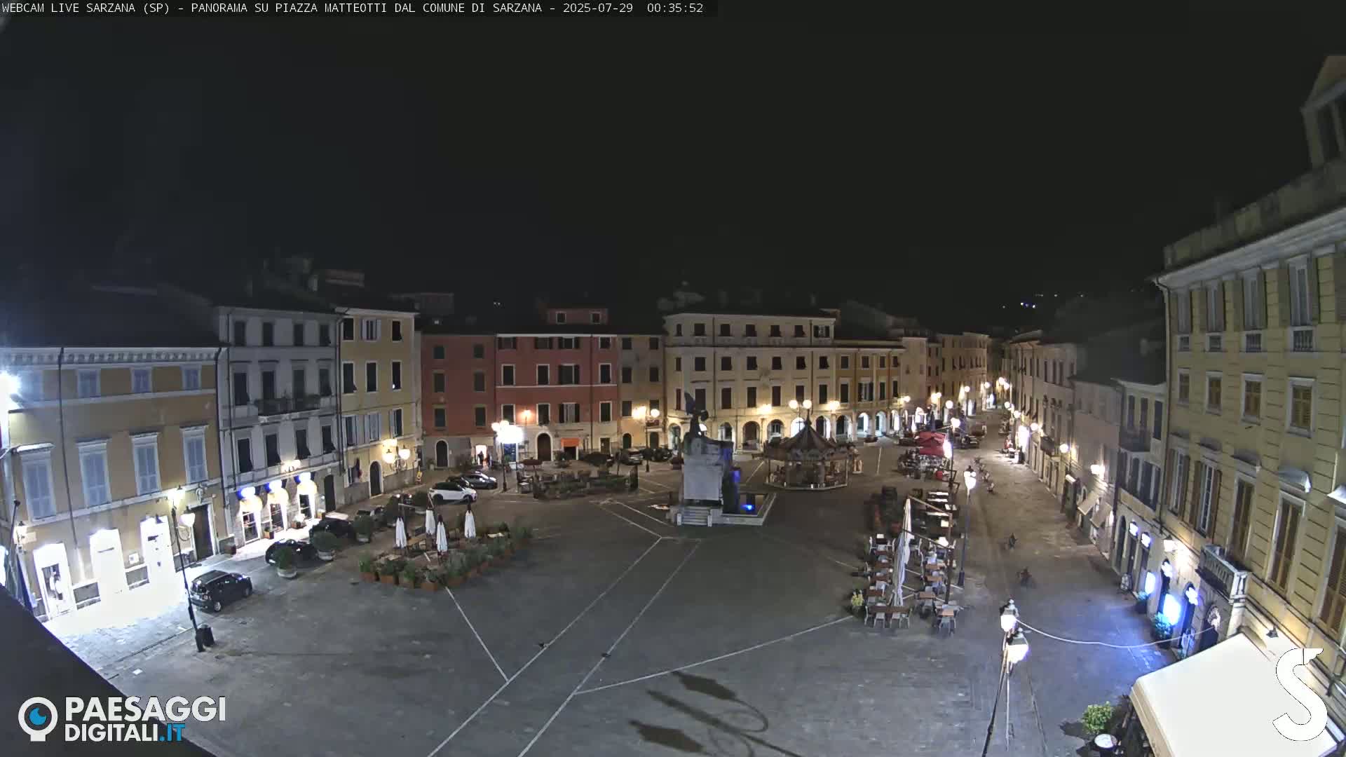 Sarzana, Piazza Matteotti Square Live Cam - La Spezia, Liguria, Italy