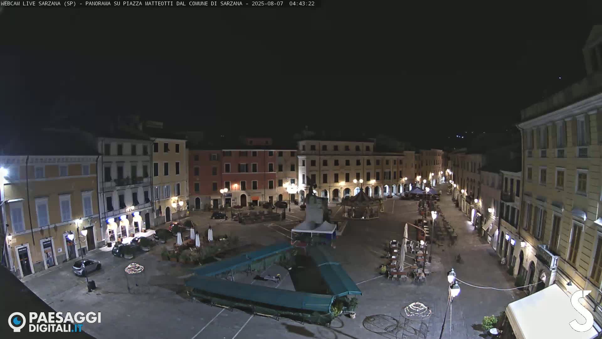Sarzana, Piazza Matteotti Square Live Cam - La Spezia, Liguria, Italy