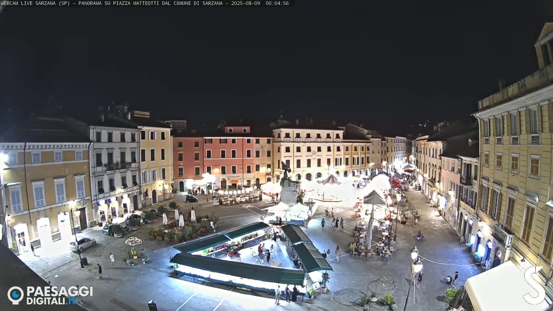 Sarzana, Piazza Matteotti Square Live Cam - La Spezia, Liguria, Italy