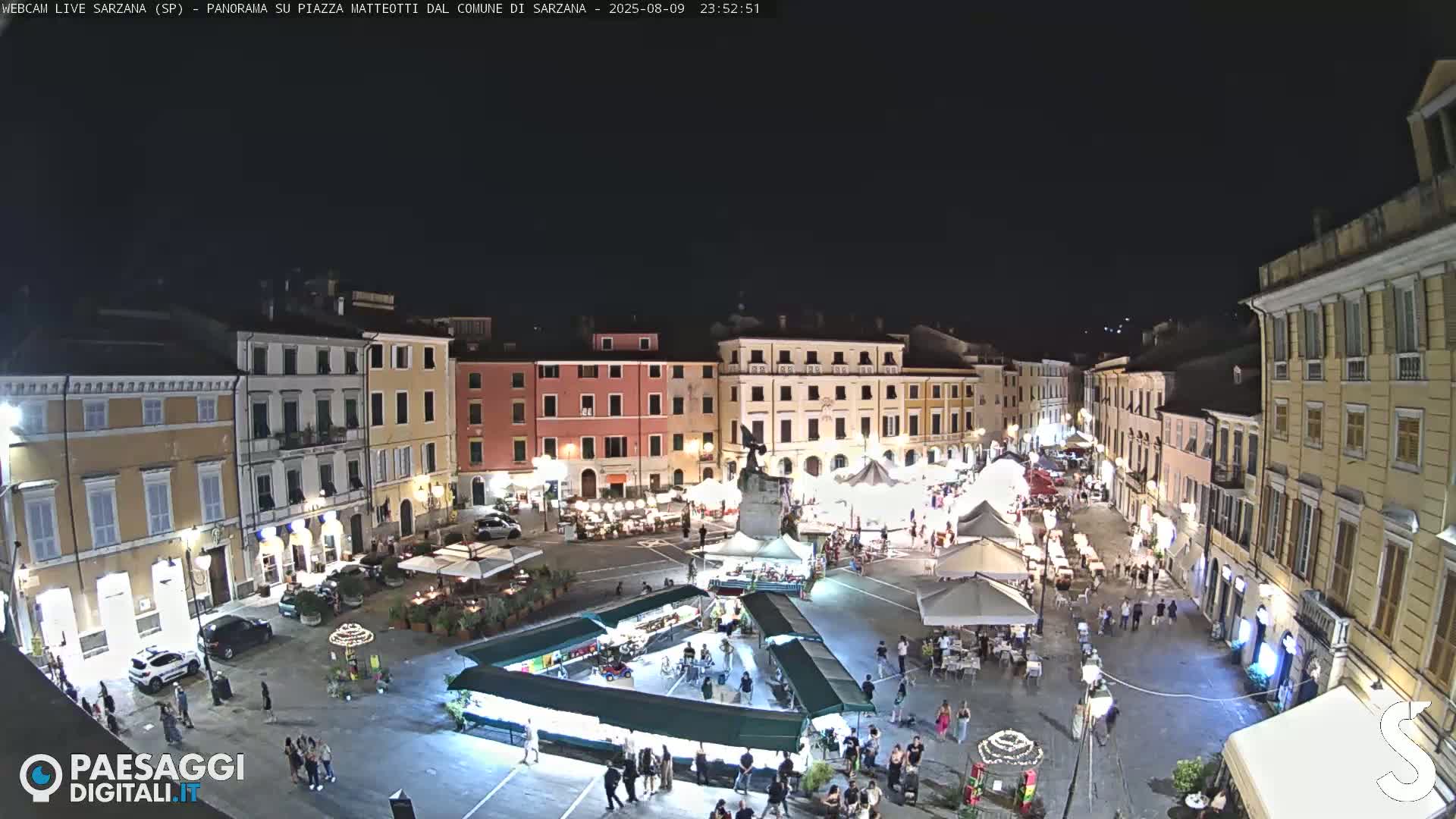 Sarzana, Piazza Matteotti Square Live Cam - La Spezia, Liguria, Italy