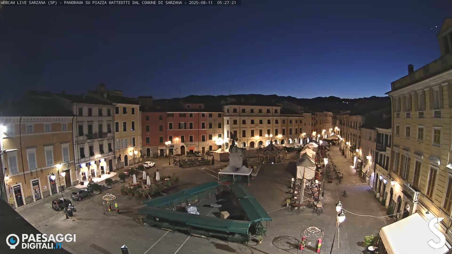 Sarzana, Piazza Matteotti Square Live Cam - La Spezia, Liguria, Italy