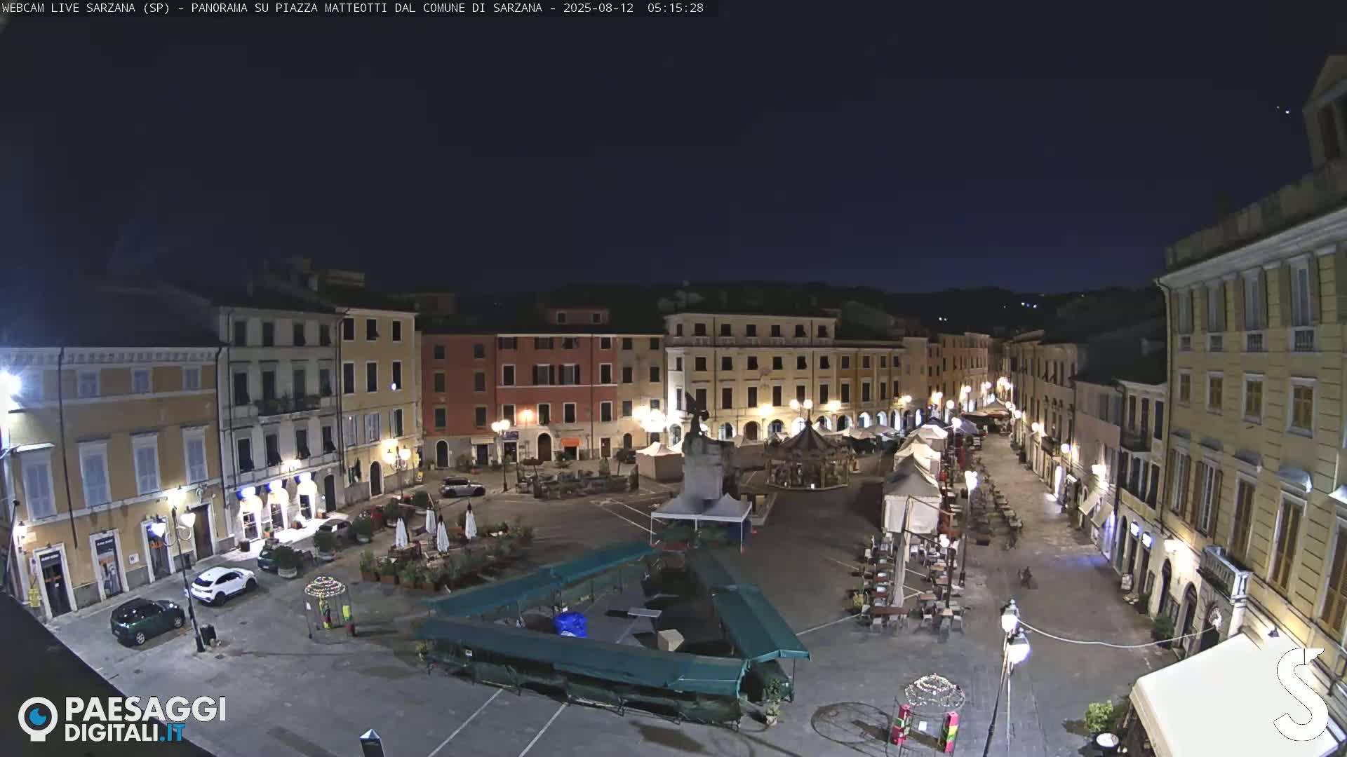Sarzana, Piazza Matteotti Square Live Cam - La Spezia, Liguria, Italy
