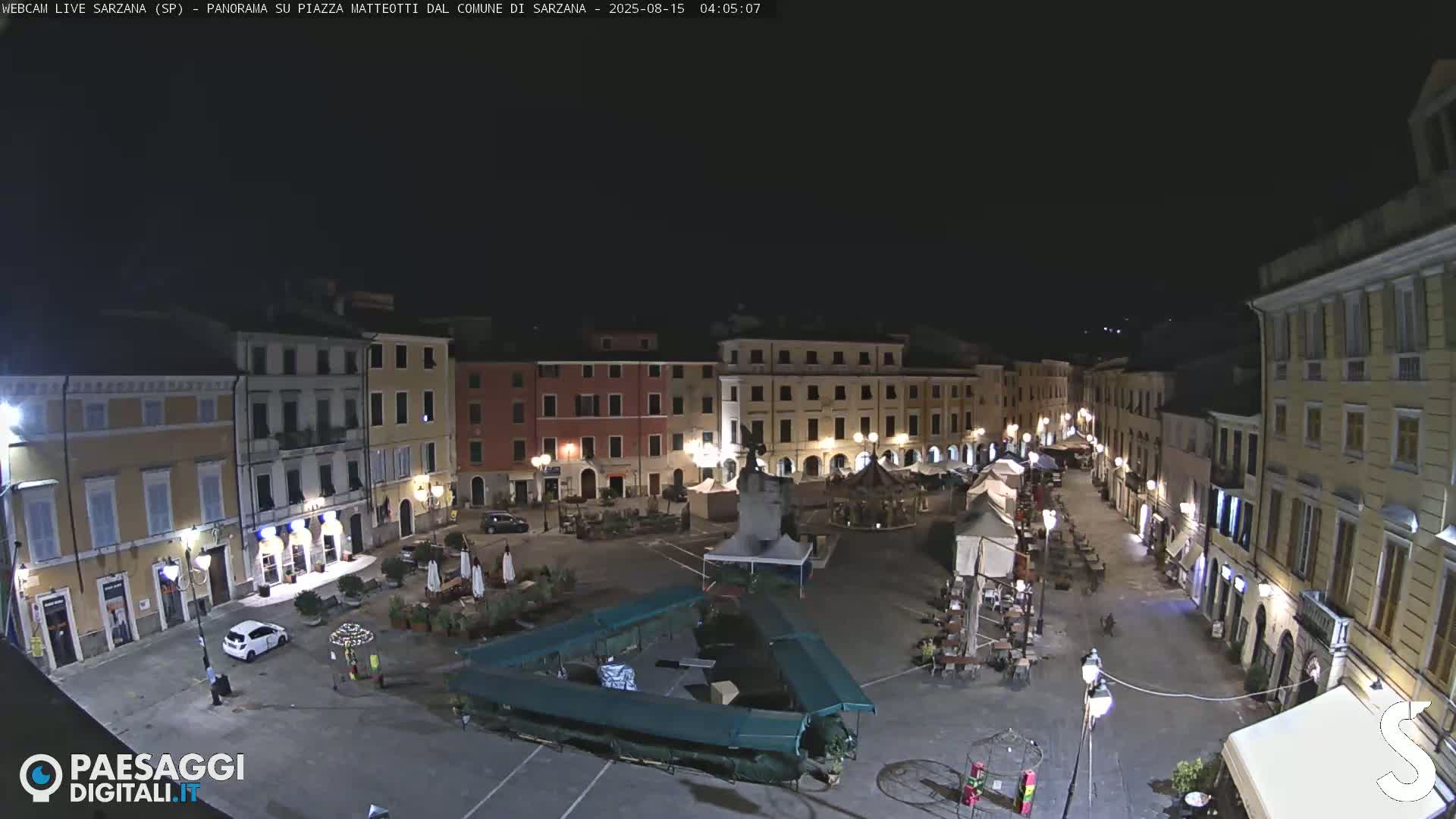 Sarzana, Piazza Matteotti Square Live Cam - La Spezia, Liguria, Italy