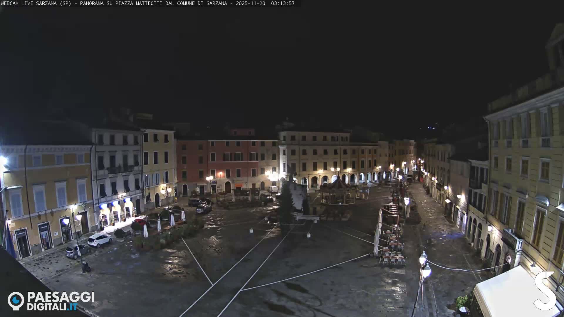 Sarzana, Piazza Matteotti Square Live Cam - La Spezia, Liguria, Italy