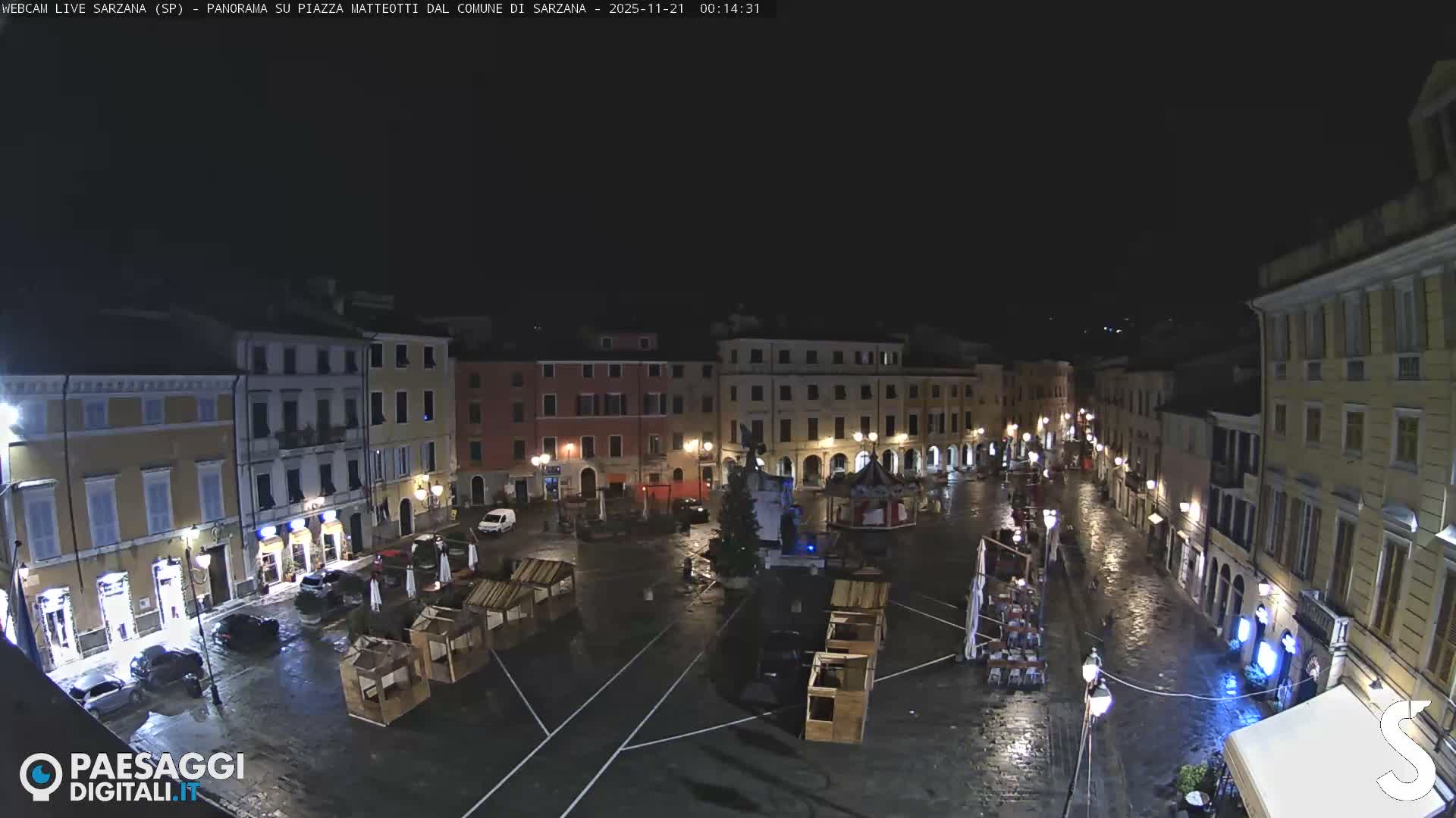 Sarzana, Piazza Matteotti Square Live Cam - La Spezia, Liguria, Italy