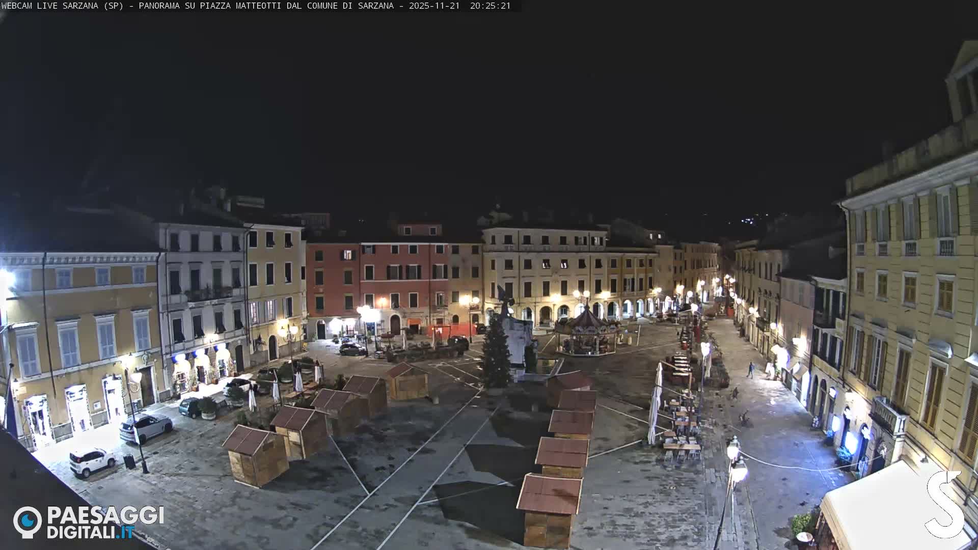 Sarzana, Piazza Matteotti Square Live Cam - La Spezia, Liguria, Italy