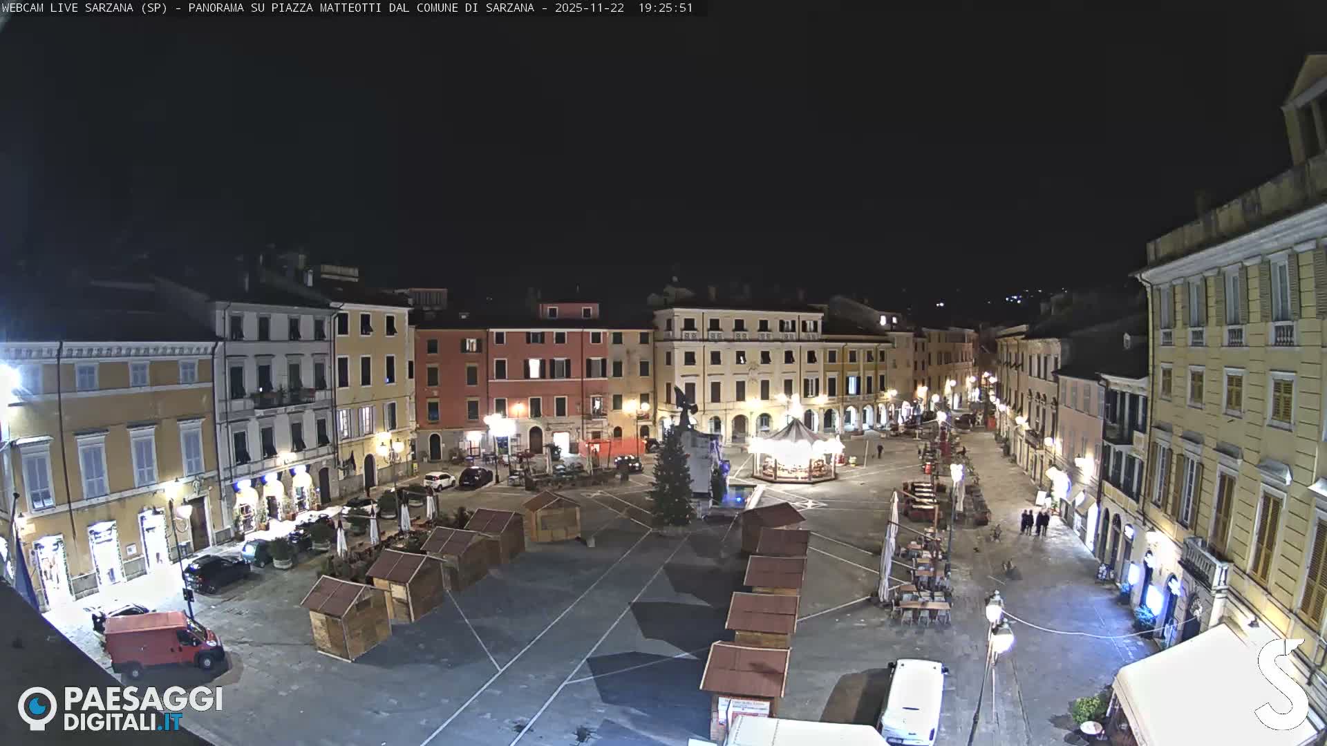 Sarzana, Piazza Matteotti Square Live Cam - La Spezia, Liguria, Italy
