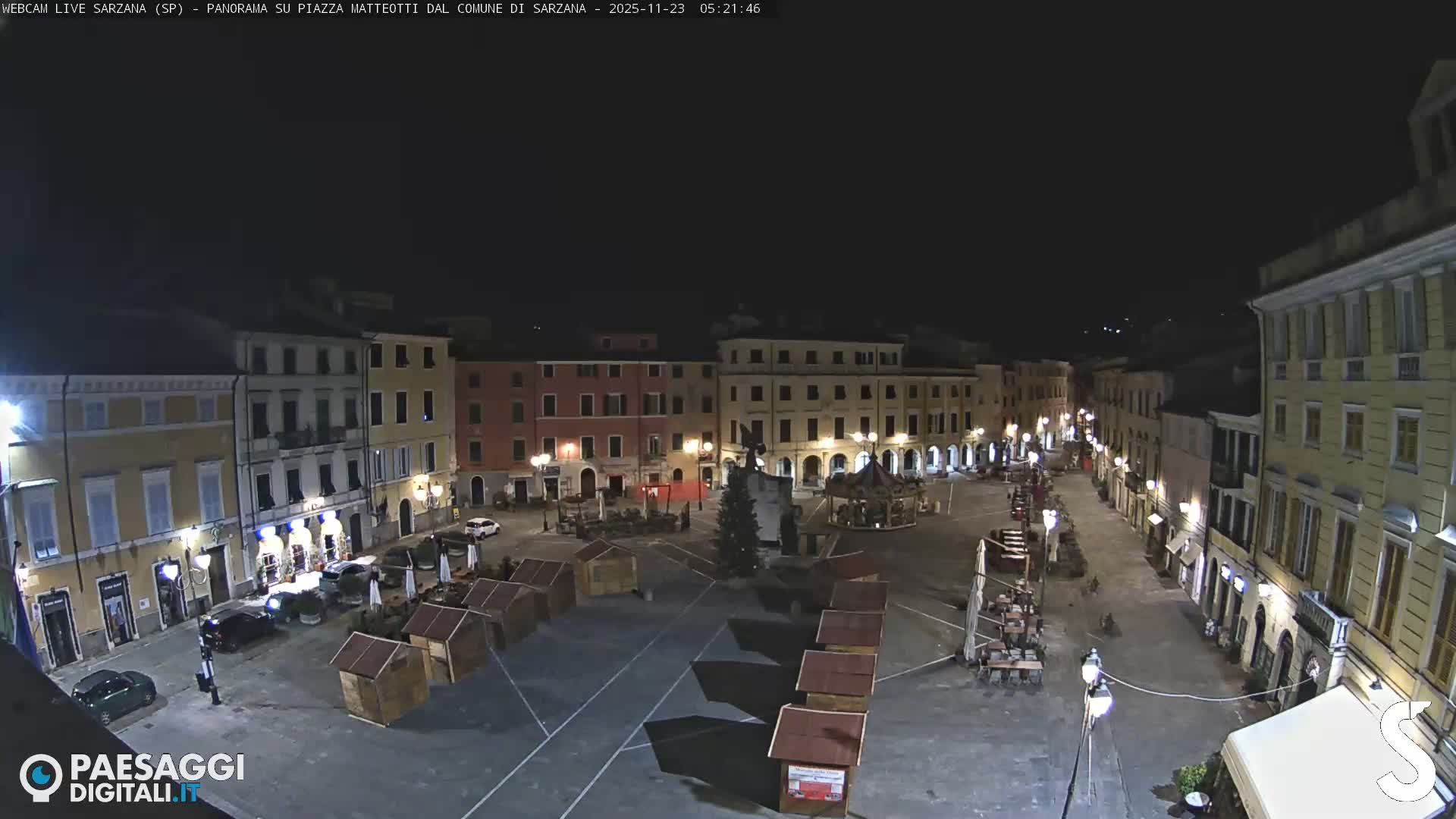 Sarzana, Piazza Matteotti Square Live Cam - La Spezia, Liguria, Italy