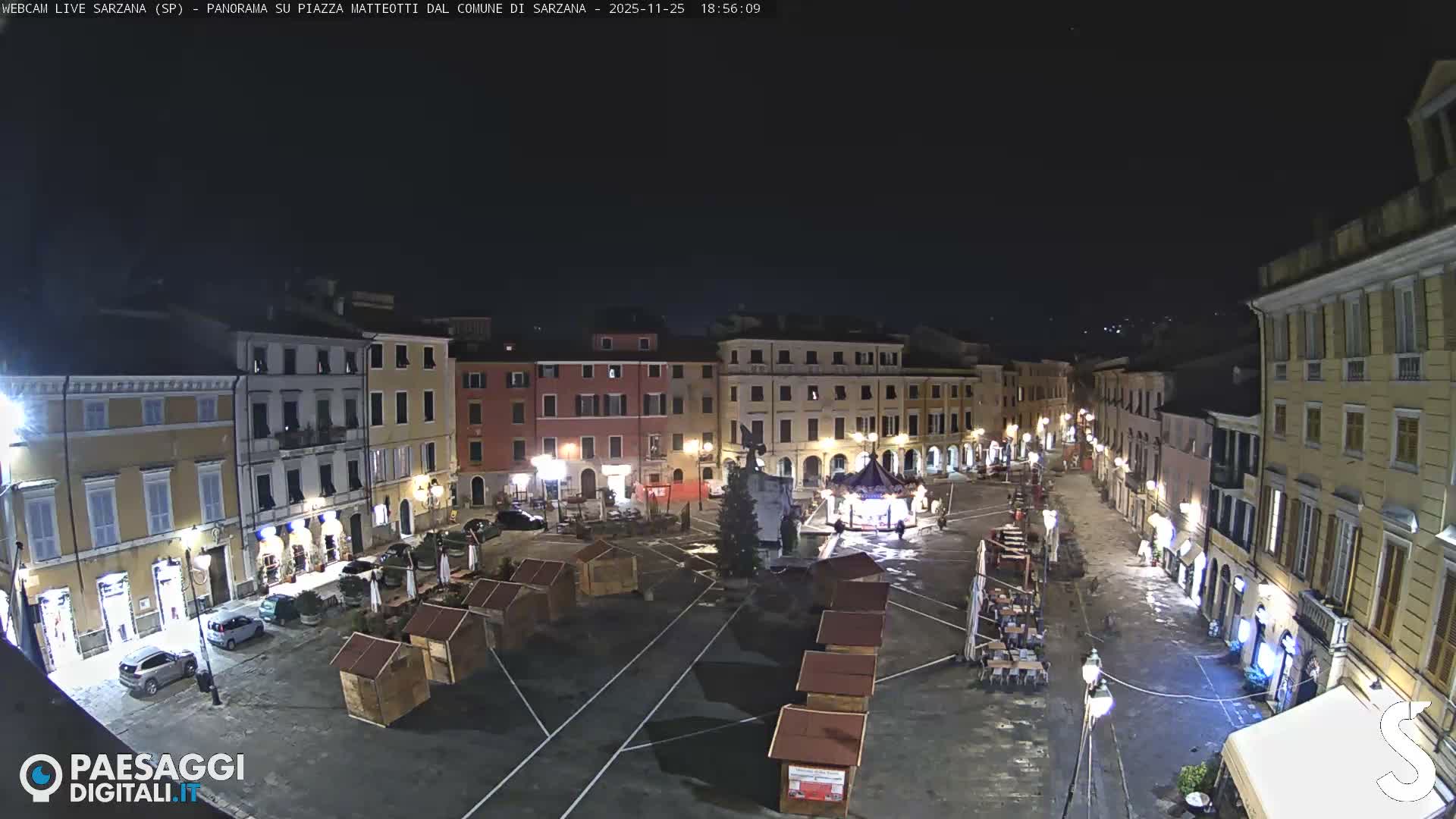 Sarzana, Piazza Matteotti Square Live Cam - La Spezia, Liguria, Italy
