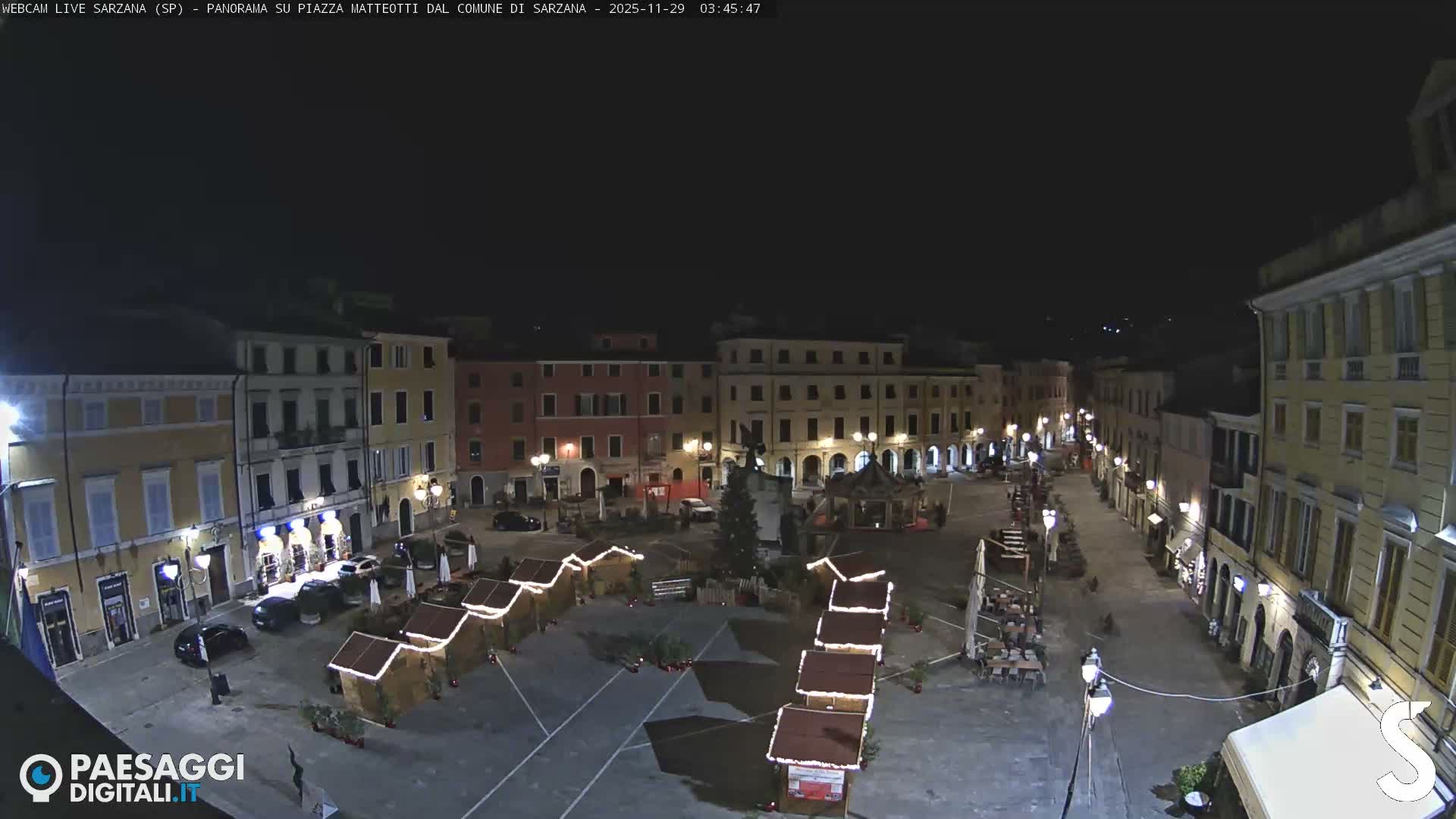 Sarzana, Piazza Matteotti Square Live Cam - La Spezia, Liguria, Italy