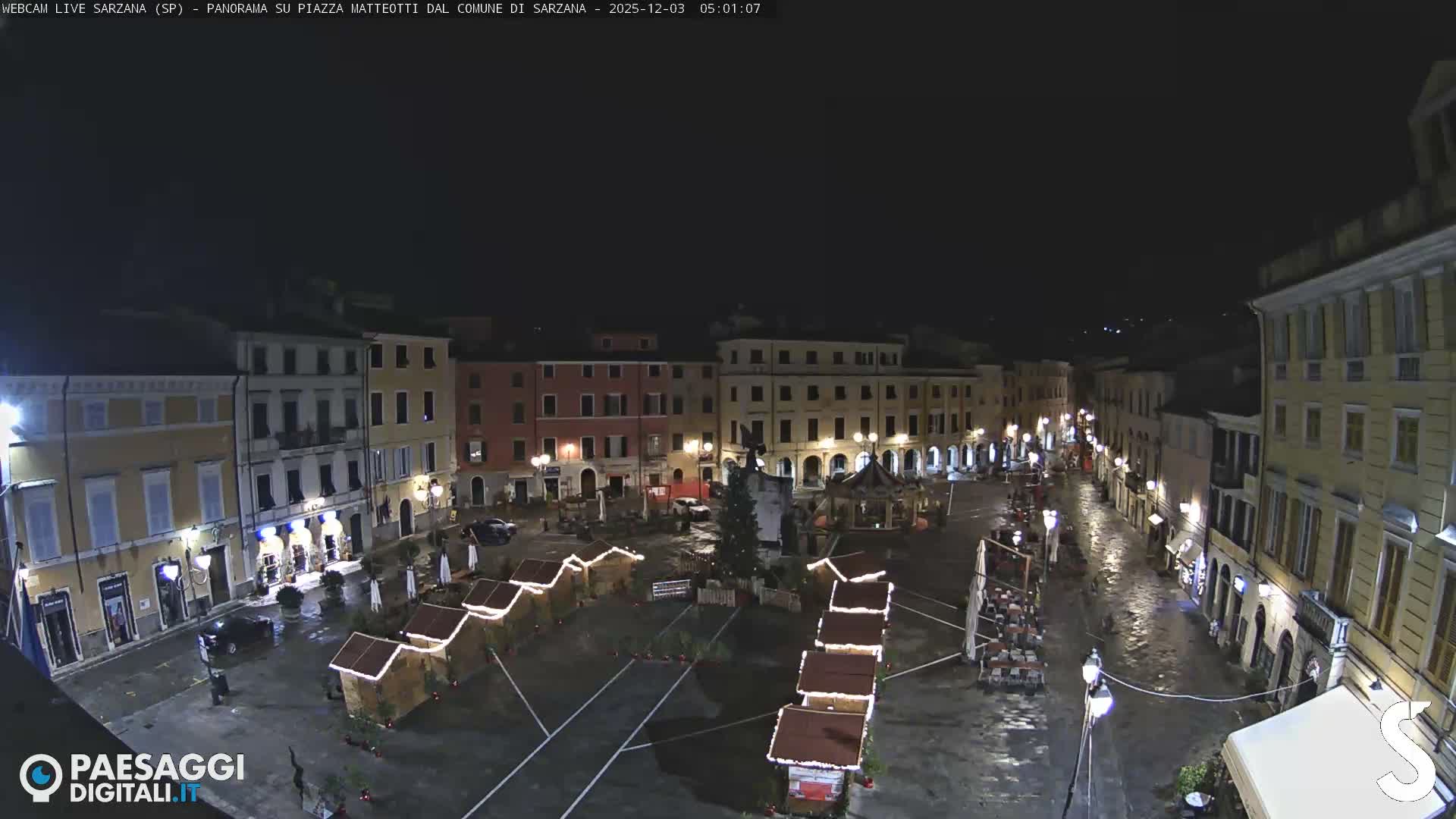 Sarzana, Piazza Matteotti Square Live Cam - La Spezia, Liguria, Italy