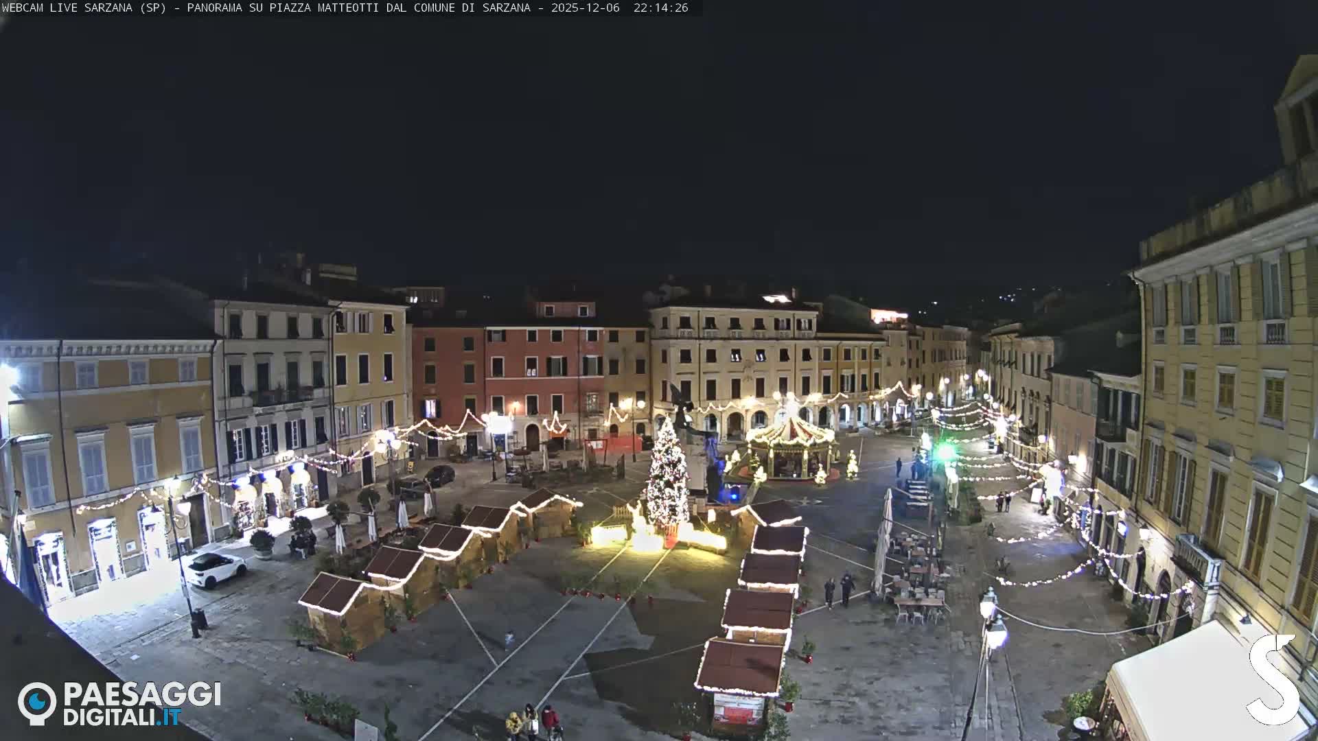 Sarzana, Piazza Matteotti Square Live Cam - La Spezia, Liguria, Italy