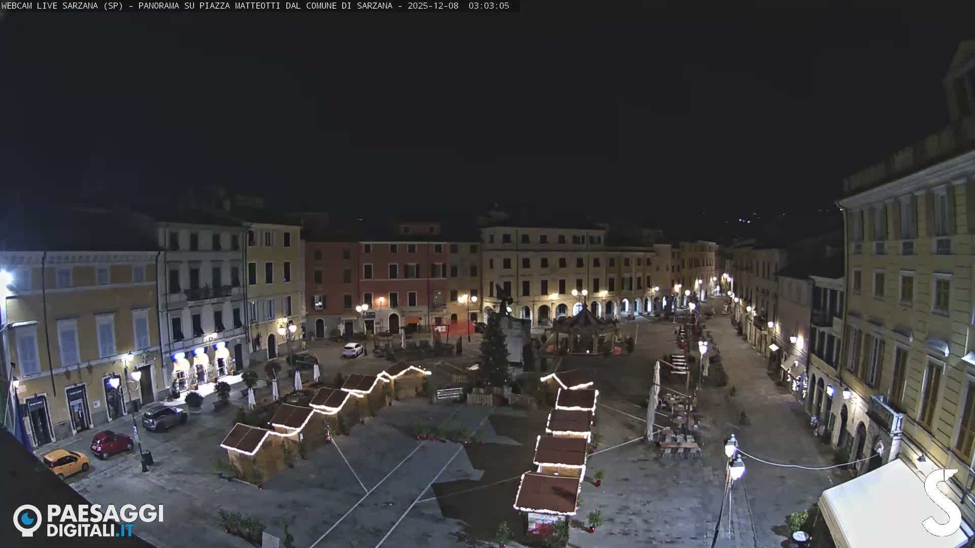 Sarzana, Piazza Matteotti Square Live Cam - La Spezia, Liguria, Italy