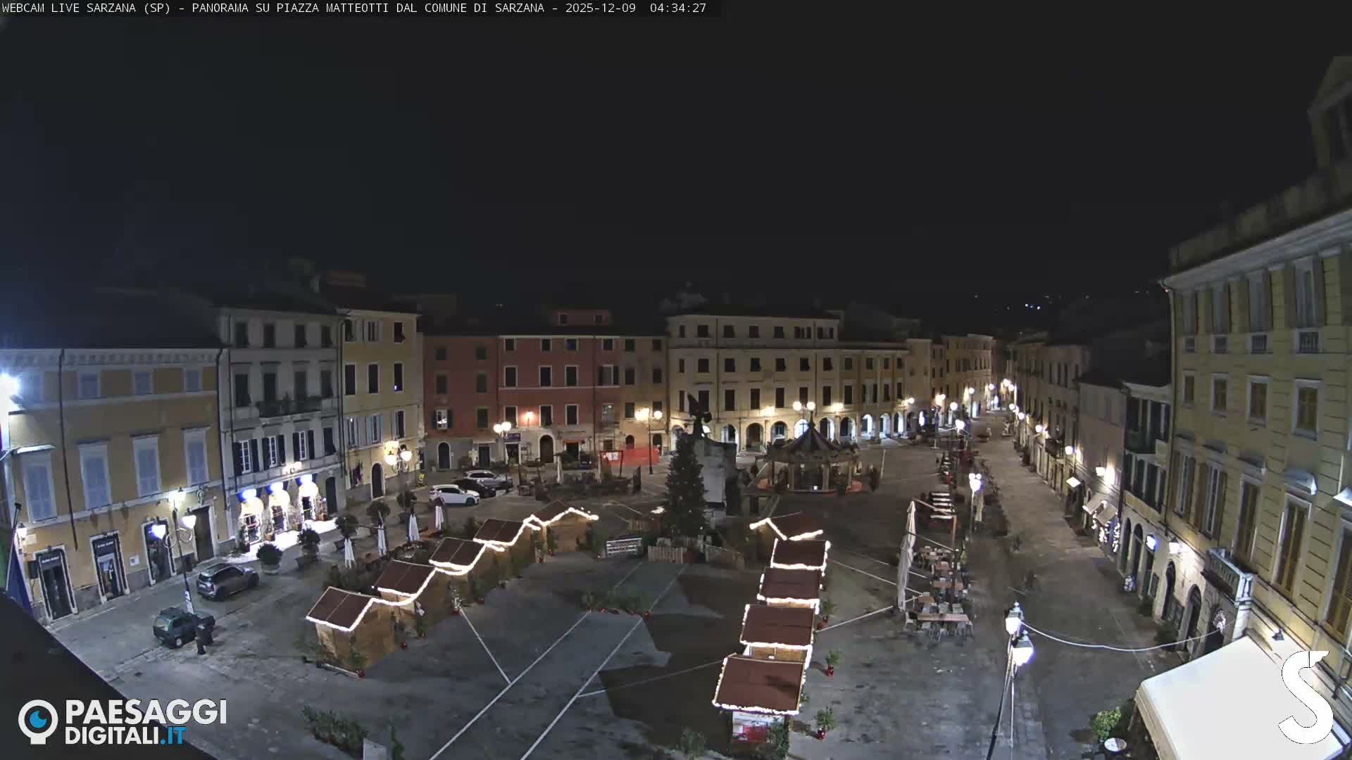 Sarzana, Piazza Matteotti Square Live Cam - La Spezia, Liguria, Italy