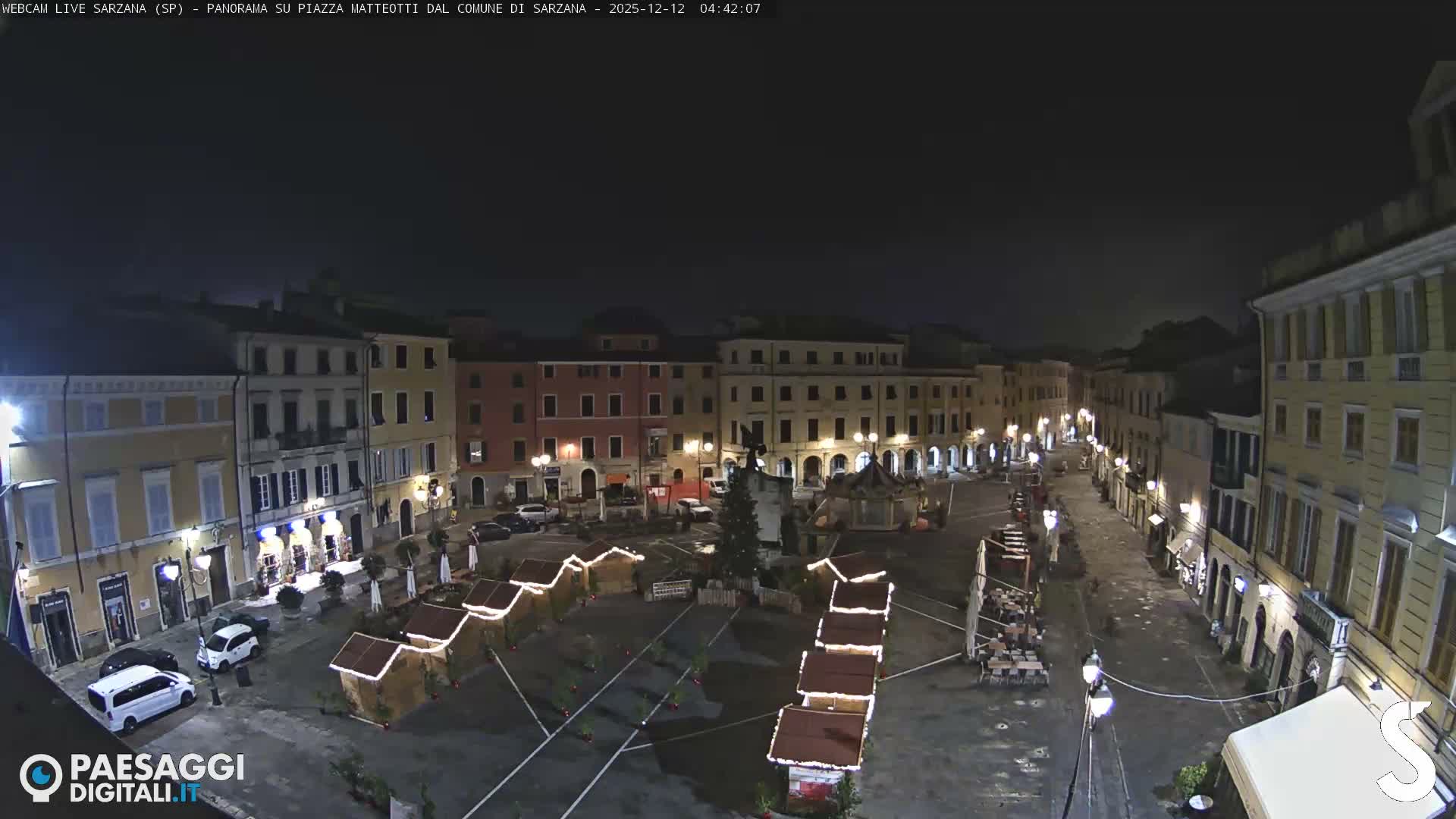 Sarzana, Piazza Matteotti Square Live Cam - La Spezia, Liguria, Italy