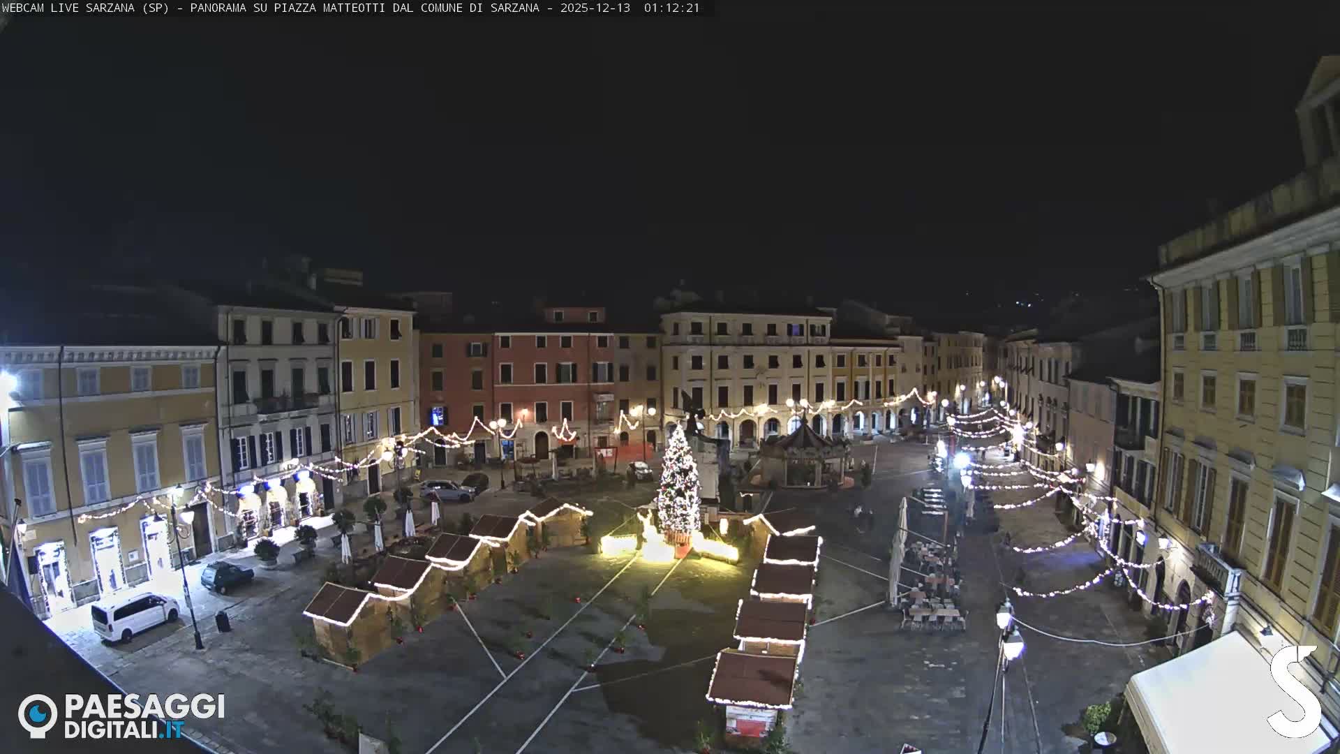 Sarzana, Piazza Matteotti Square Live Cam - La Spezia, Liguria, Italy