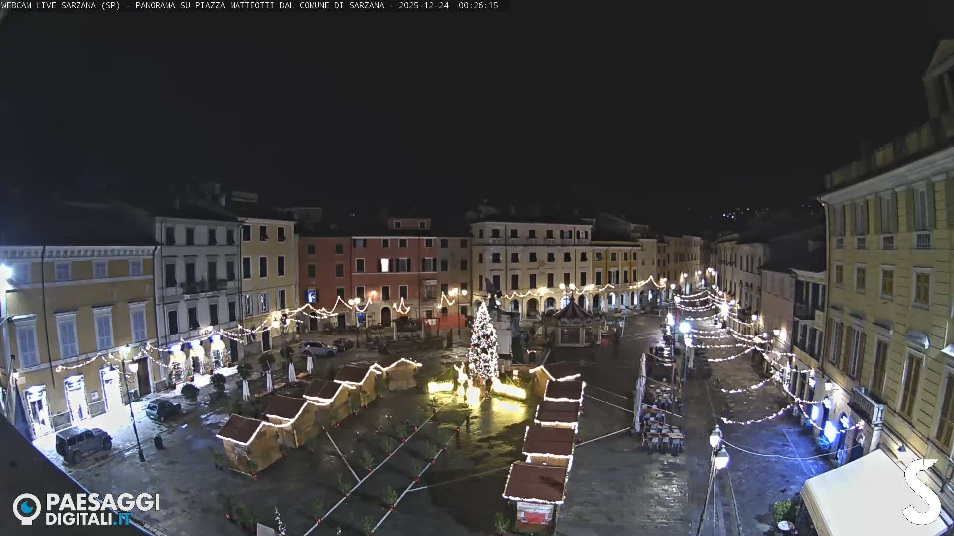 Sarzana, Piazza Matteotti Square Live Cam - La Spezia, Liguria, Italy