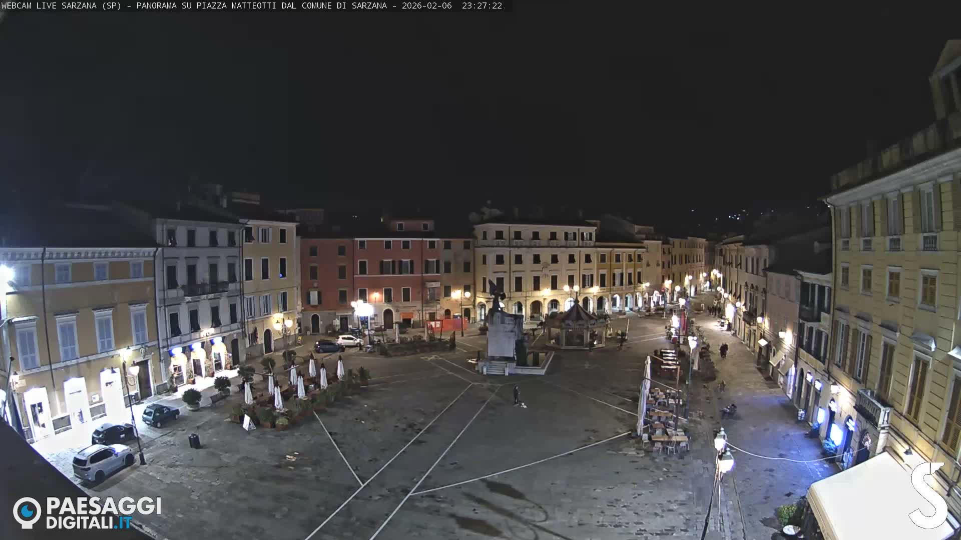 Sarzana, Piazza Matteotti Square Live Cam - La Spezia, Liguria, Italy