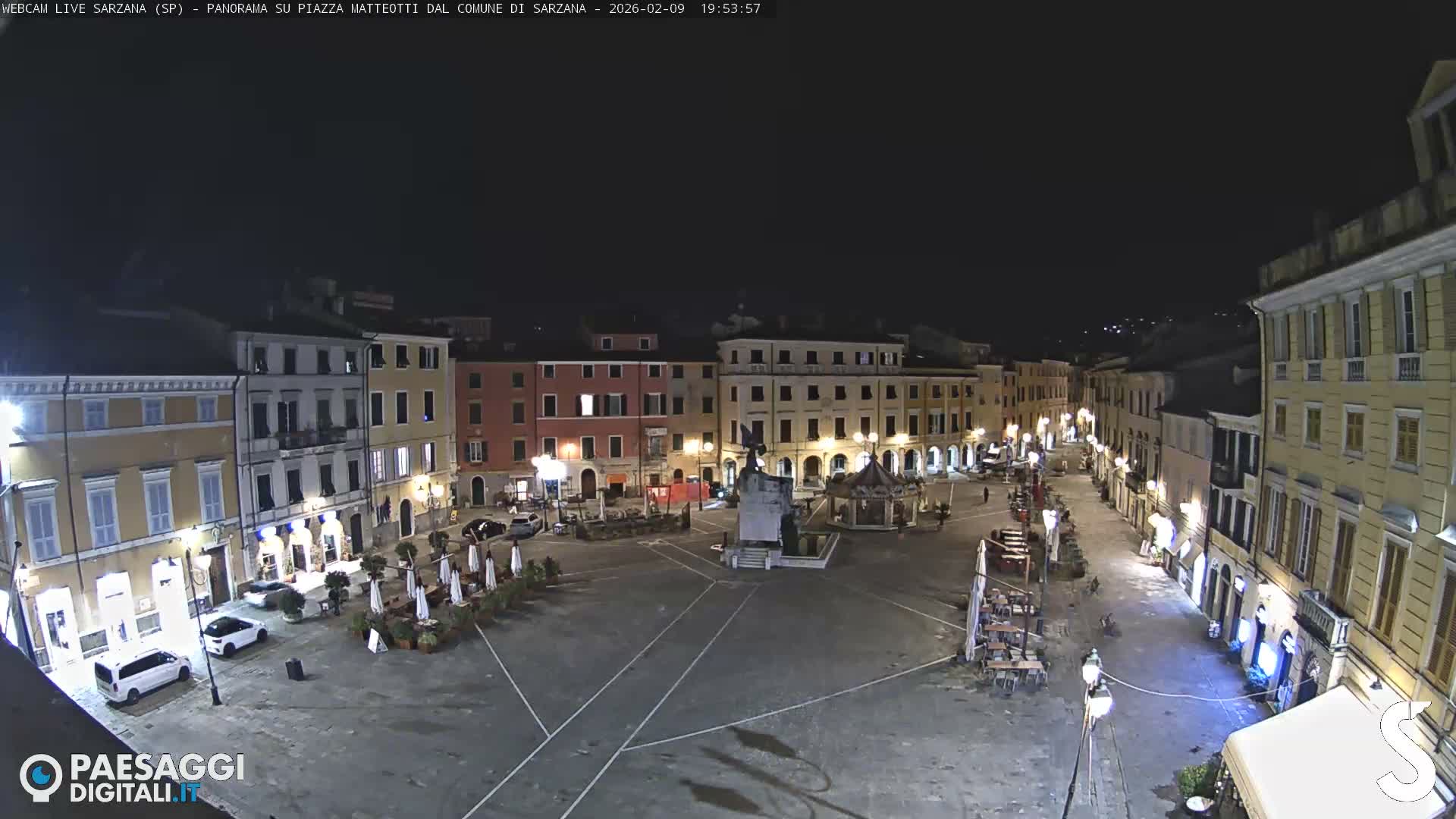 Sarzana, Piazza Matteotti Square Live Cam - La Spezia, Liguria, Italy