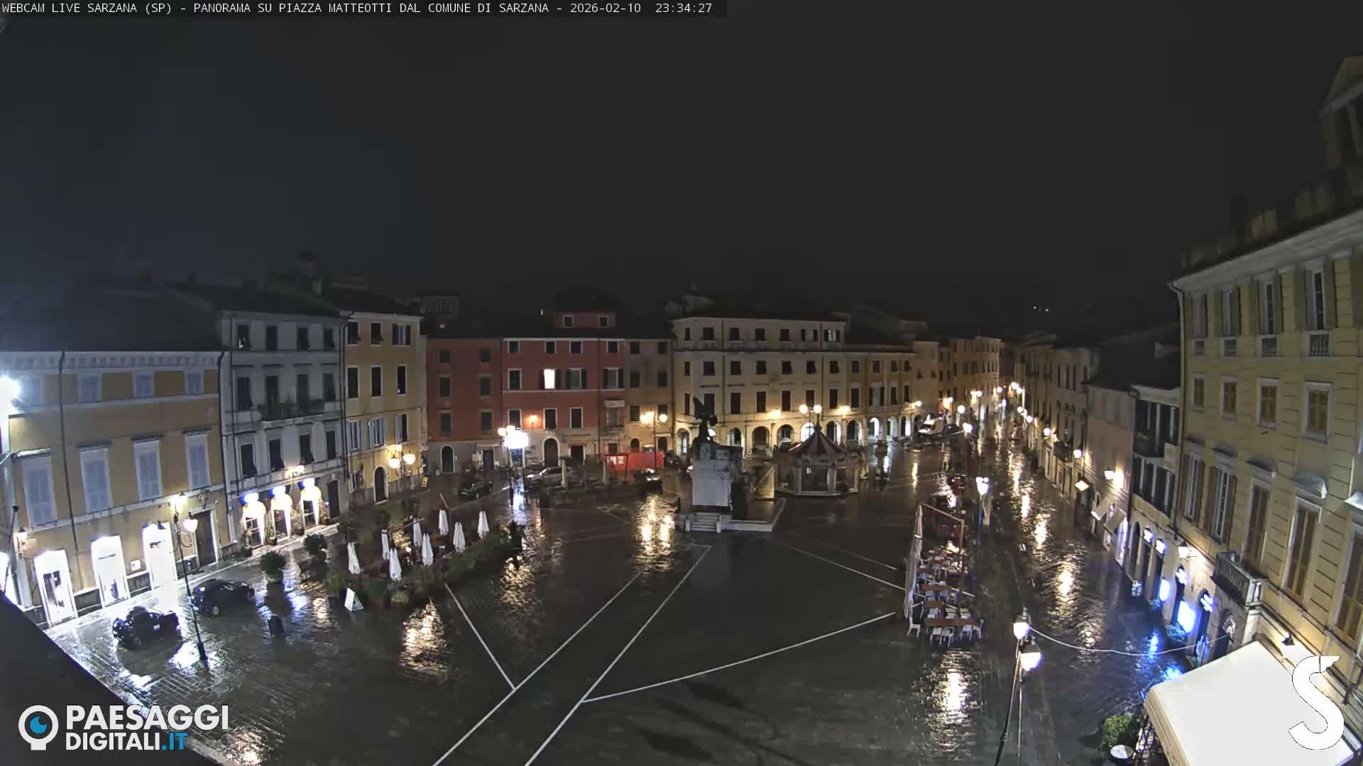 Sarzana, Piazza Matteotti Square Live Cam - La Spezia, Liguria, Italy