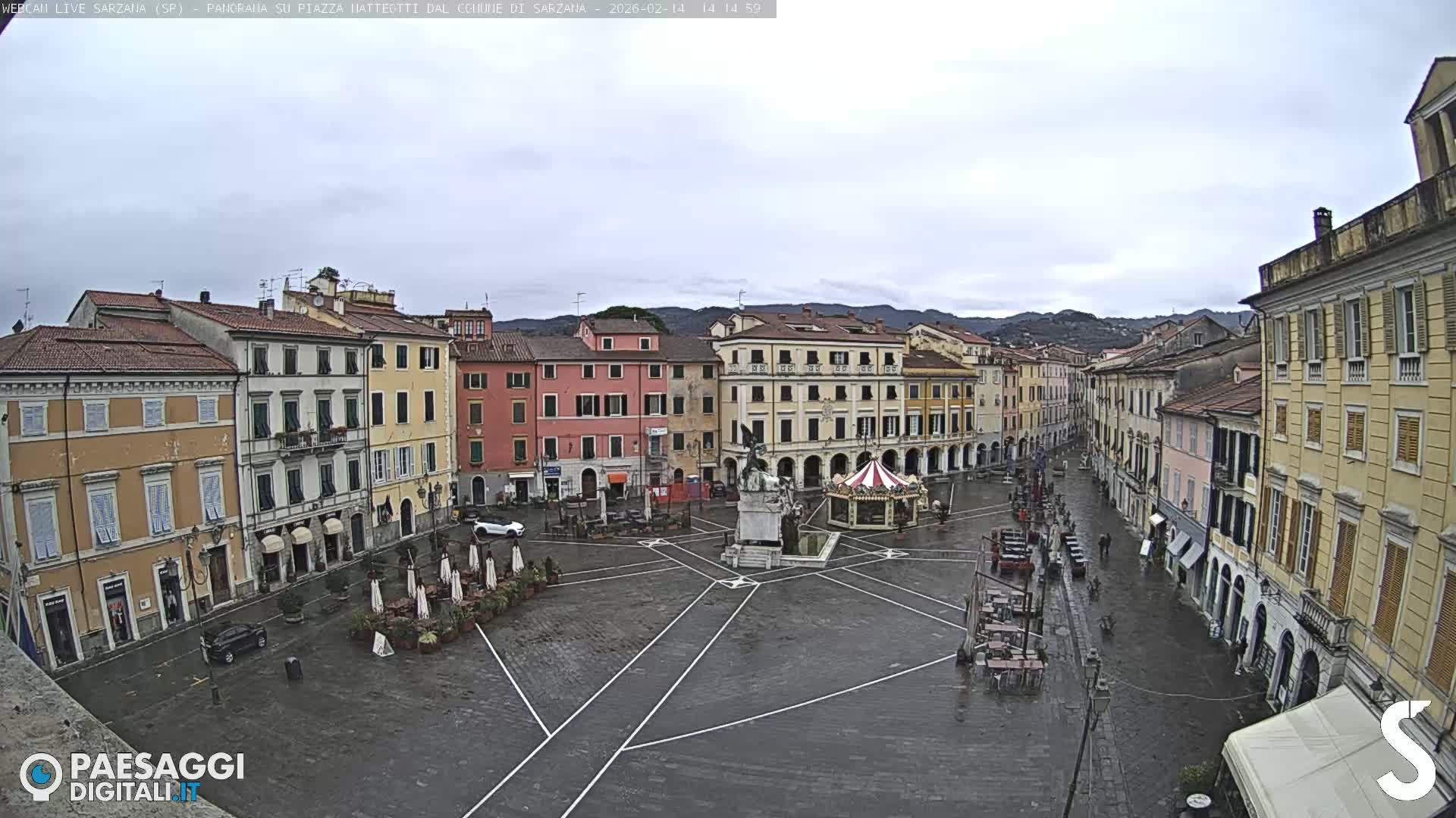 Sarzana, Piazza Matteotti Square Live Cam - La Spezia, Liguria, Italy