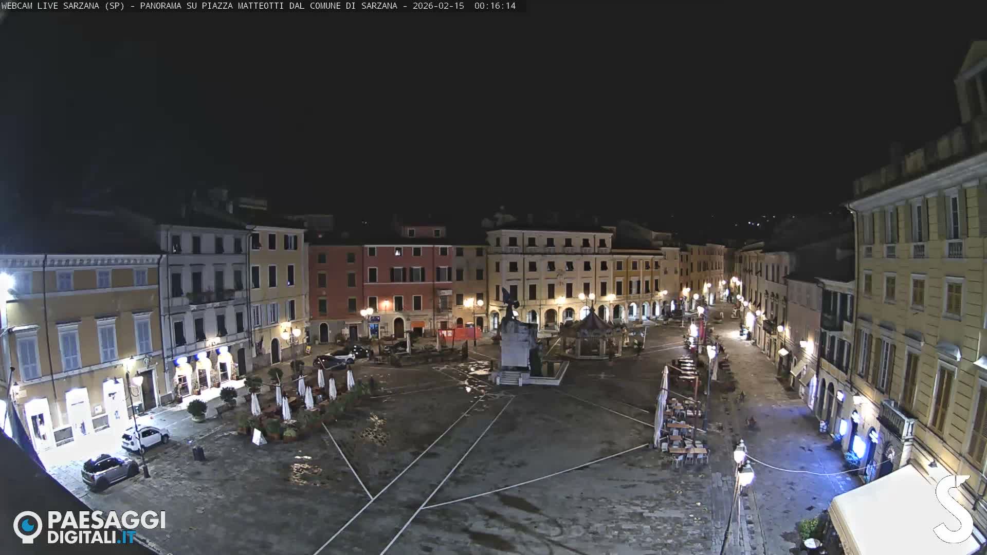 Sarzana, Piazza Matteotti Square Live Cam - La Spezia, Liguria, Italy