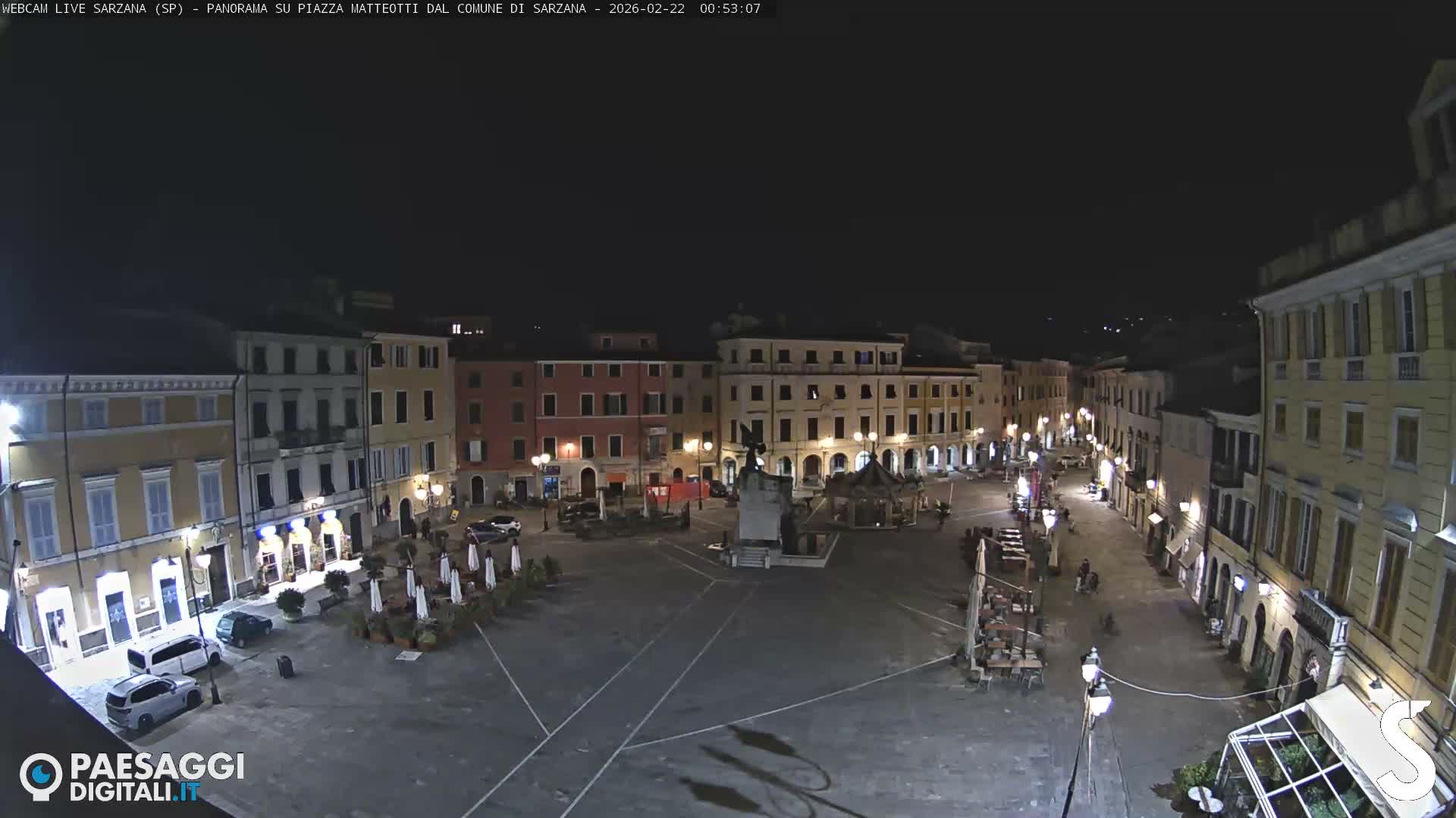 Sarzana, Piazza Matteotti Square Live Cam - La Spezia, Liguria, Italy