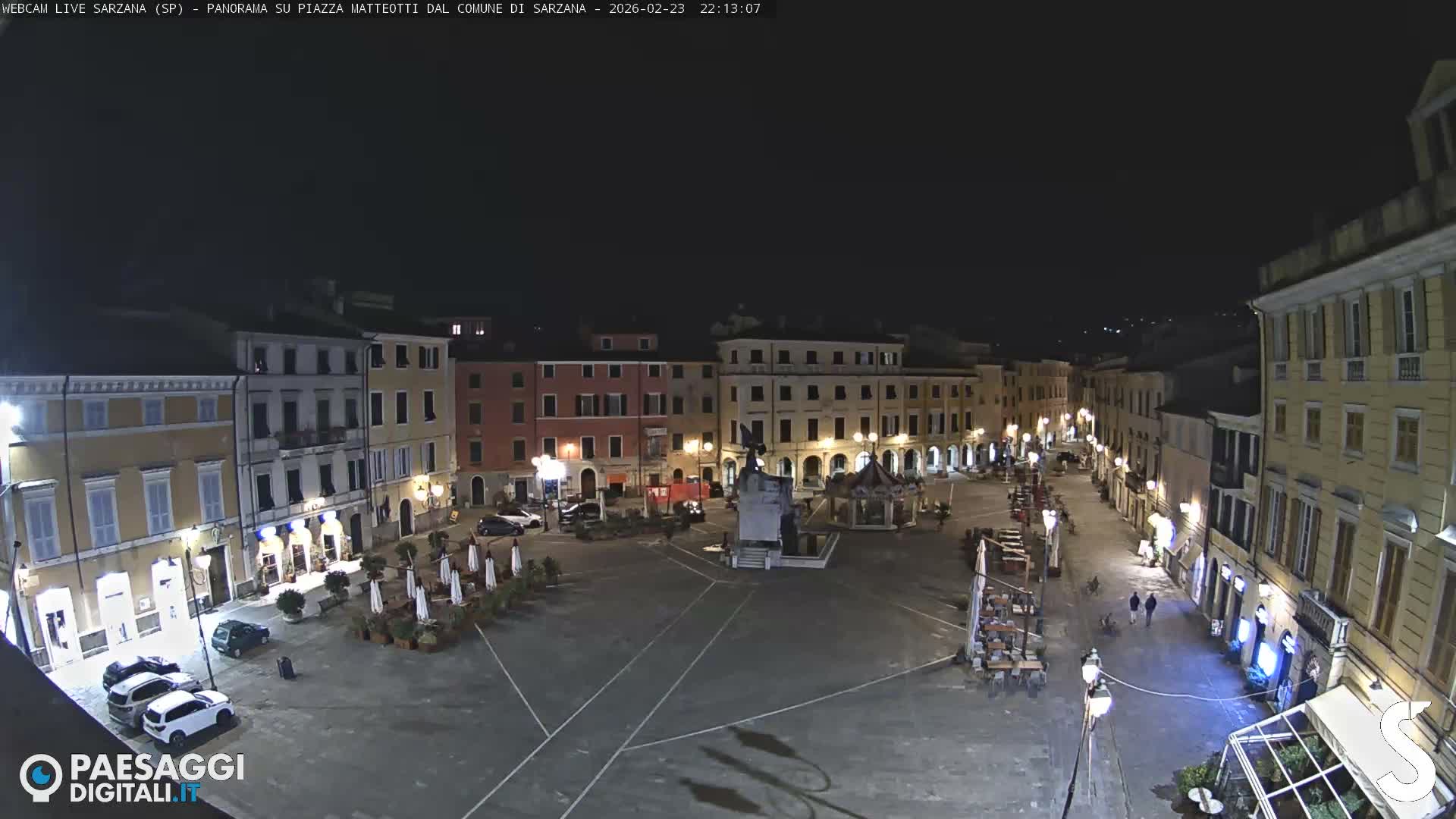 Sarzana, Piazza Matteotti Square Live Cam - La Spezia, Liguria, Italy