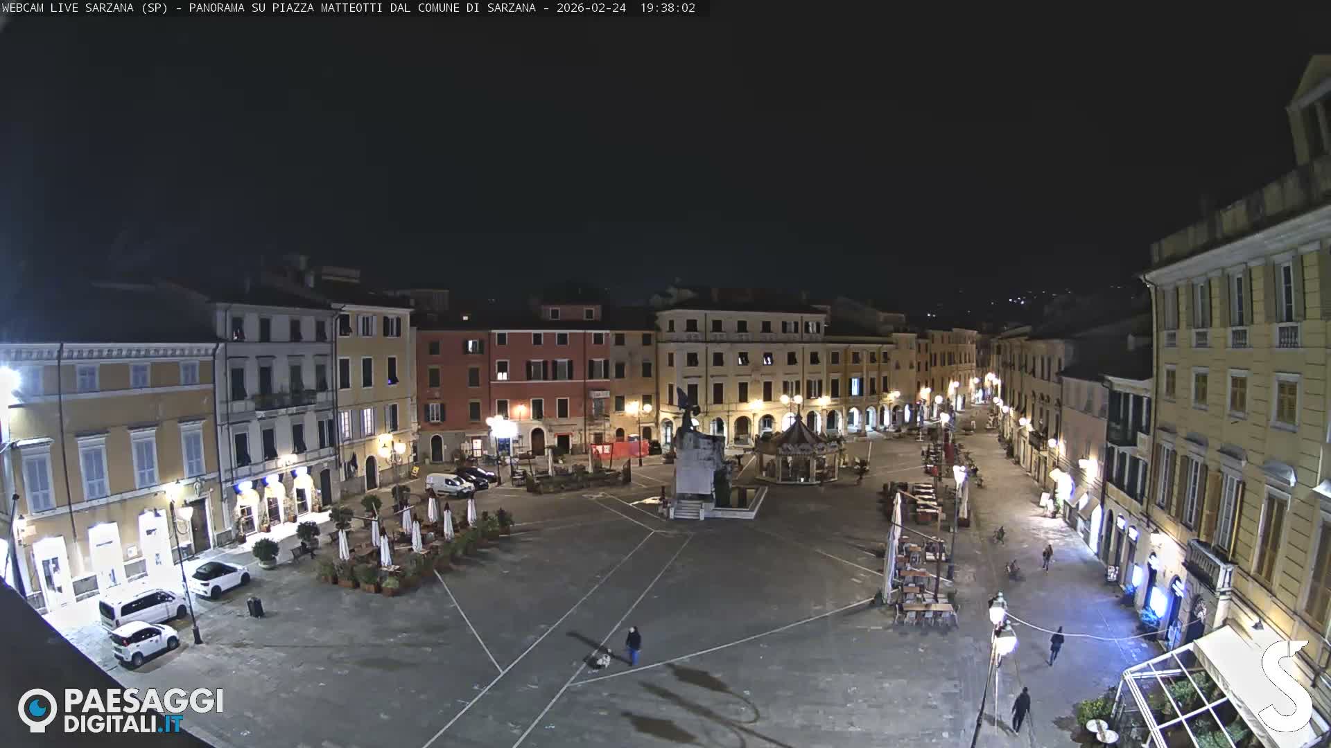 Sarzana, Piazza Matteotti Square Live Cam - La Spezia, Liguria, Italy