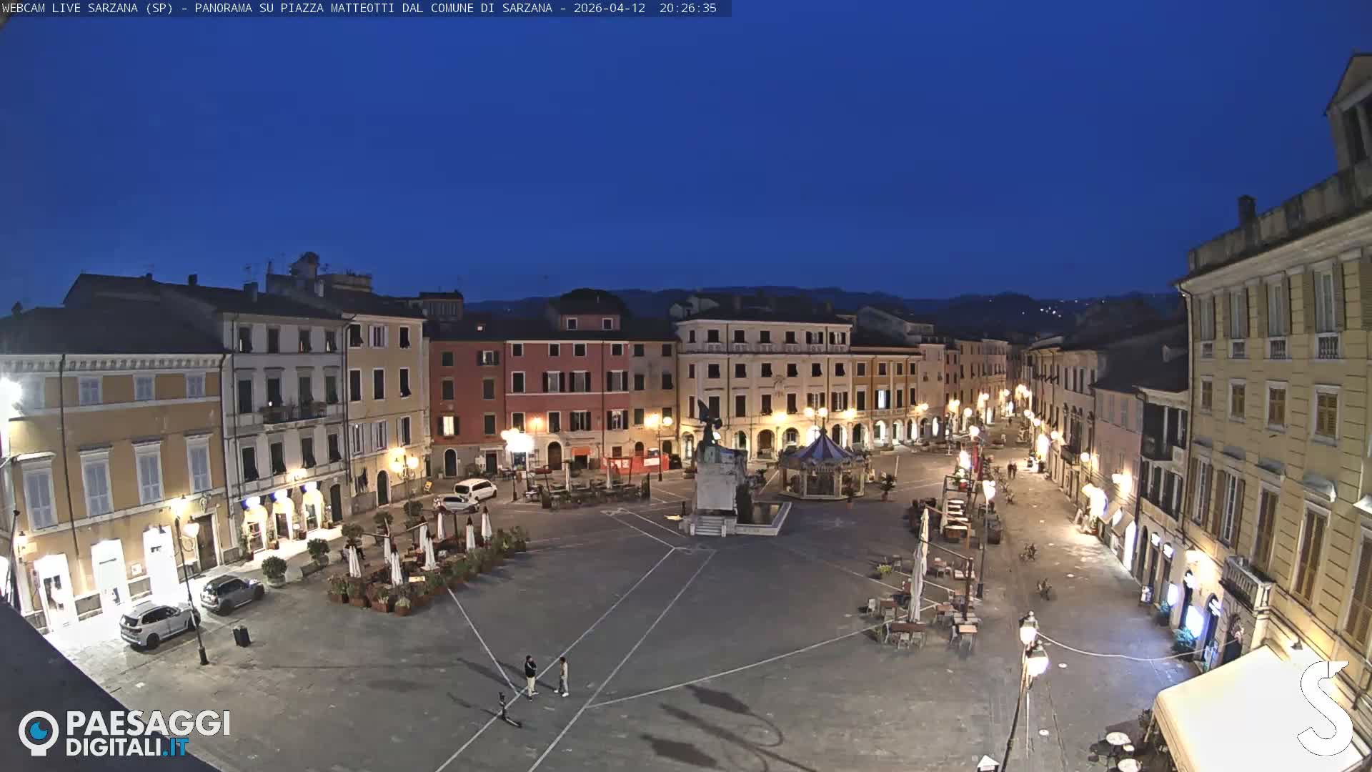 Sarzana, Piazza Matteotti Square Live Cam - La Spezia, Liguria, Italy