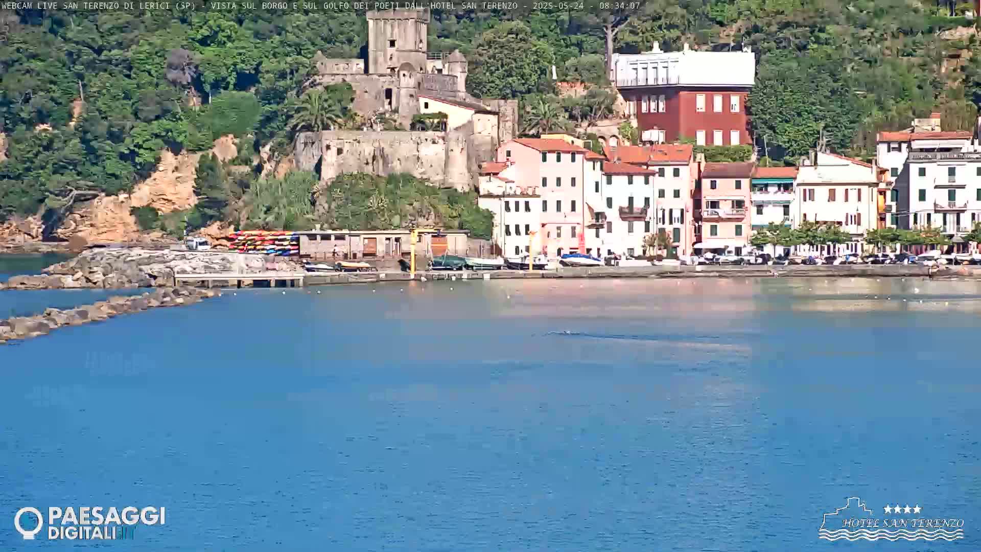  Lerici City & Coast Live Cam - La Spezia, Liguria, Italy