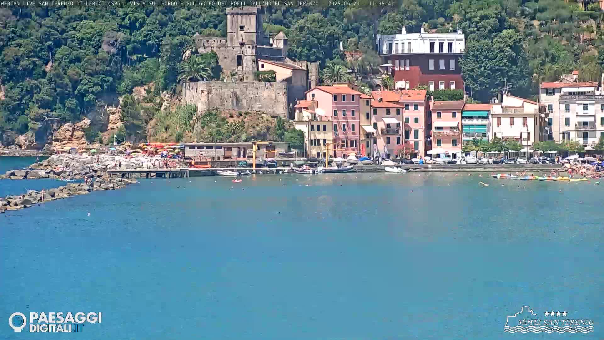  Lerici City & Coast Live Cam - La Spezia, Liguria, Italy