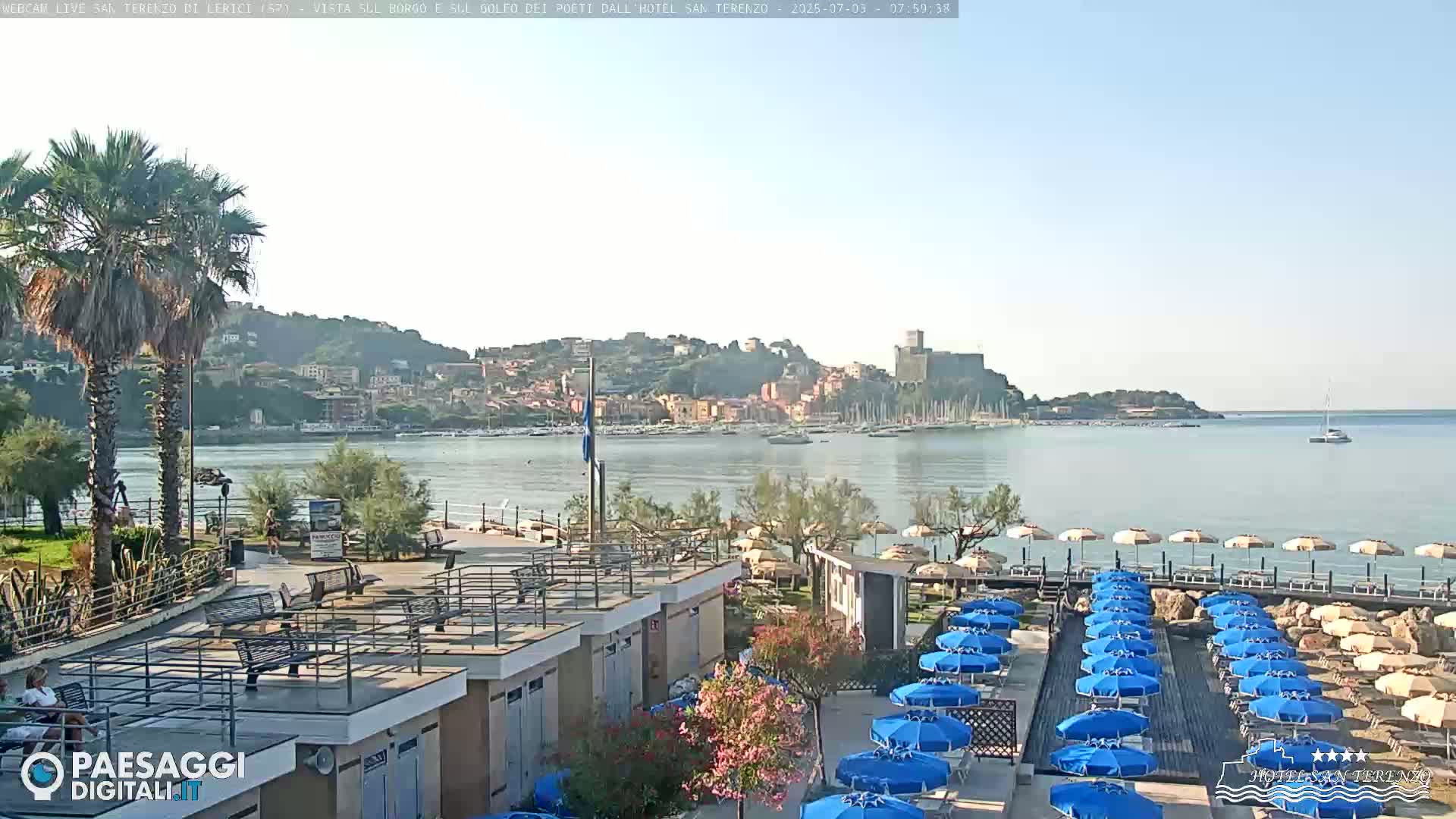  Lerici City & Coast Live Cam - La Spezia, Liguria, Italy