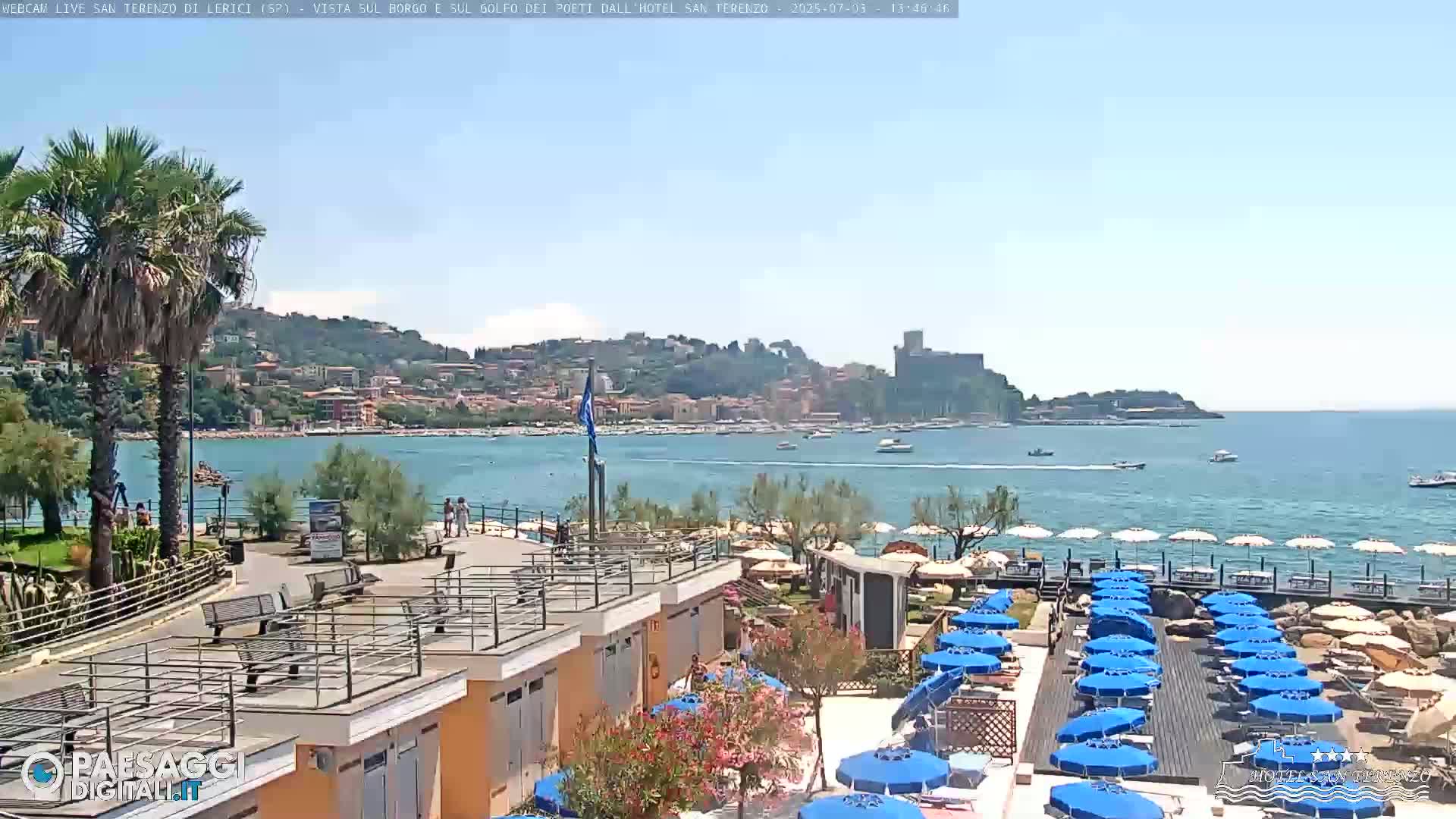  Lerici City & Coast Live Cam - La Spezia, Liguria, Italy