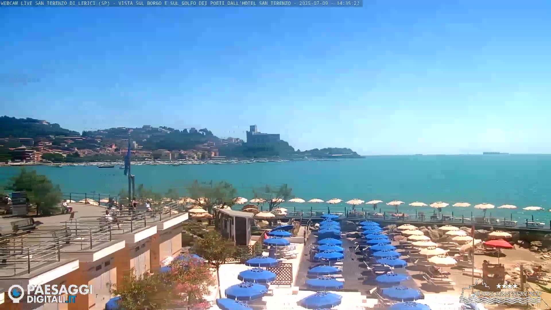  Lerici City & Coast Live Cam - La Spezia, Liguria, Italy