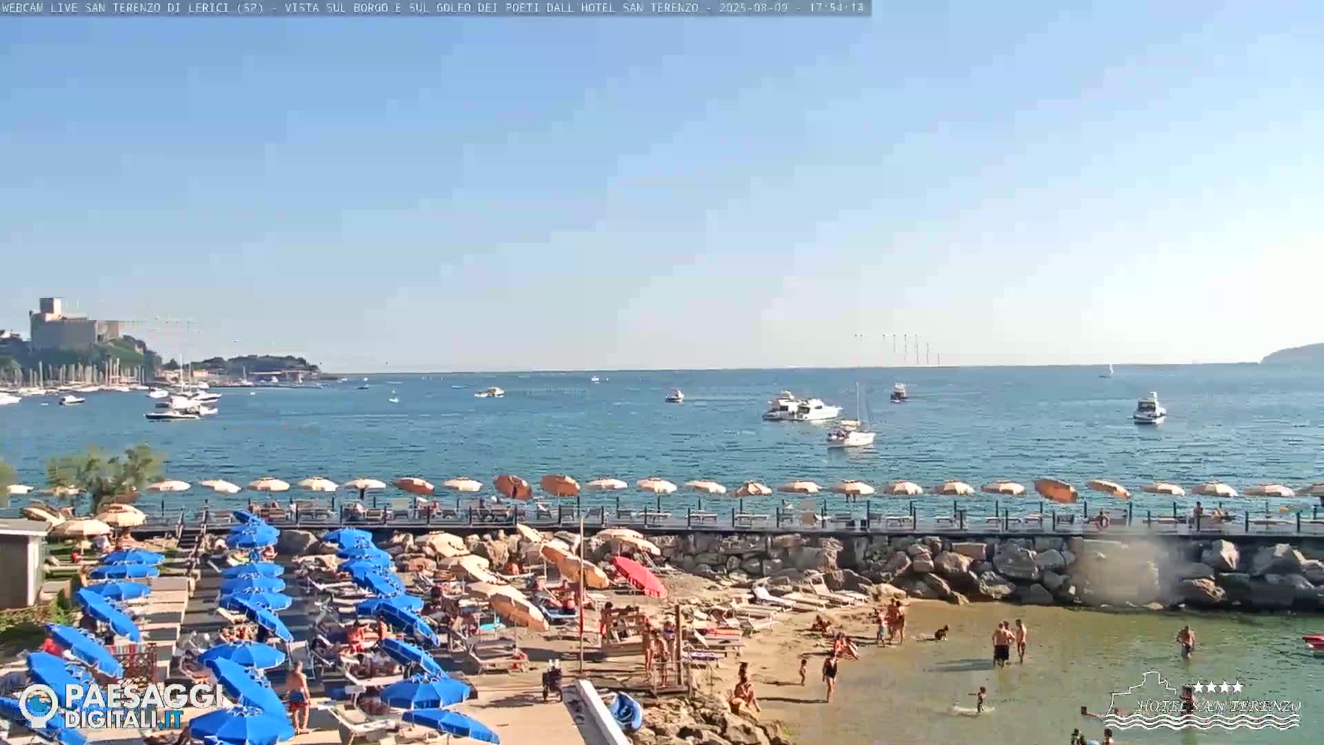  Lerici City & Coast Live Cam - La Spezia, Liguria, Italy