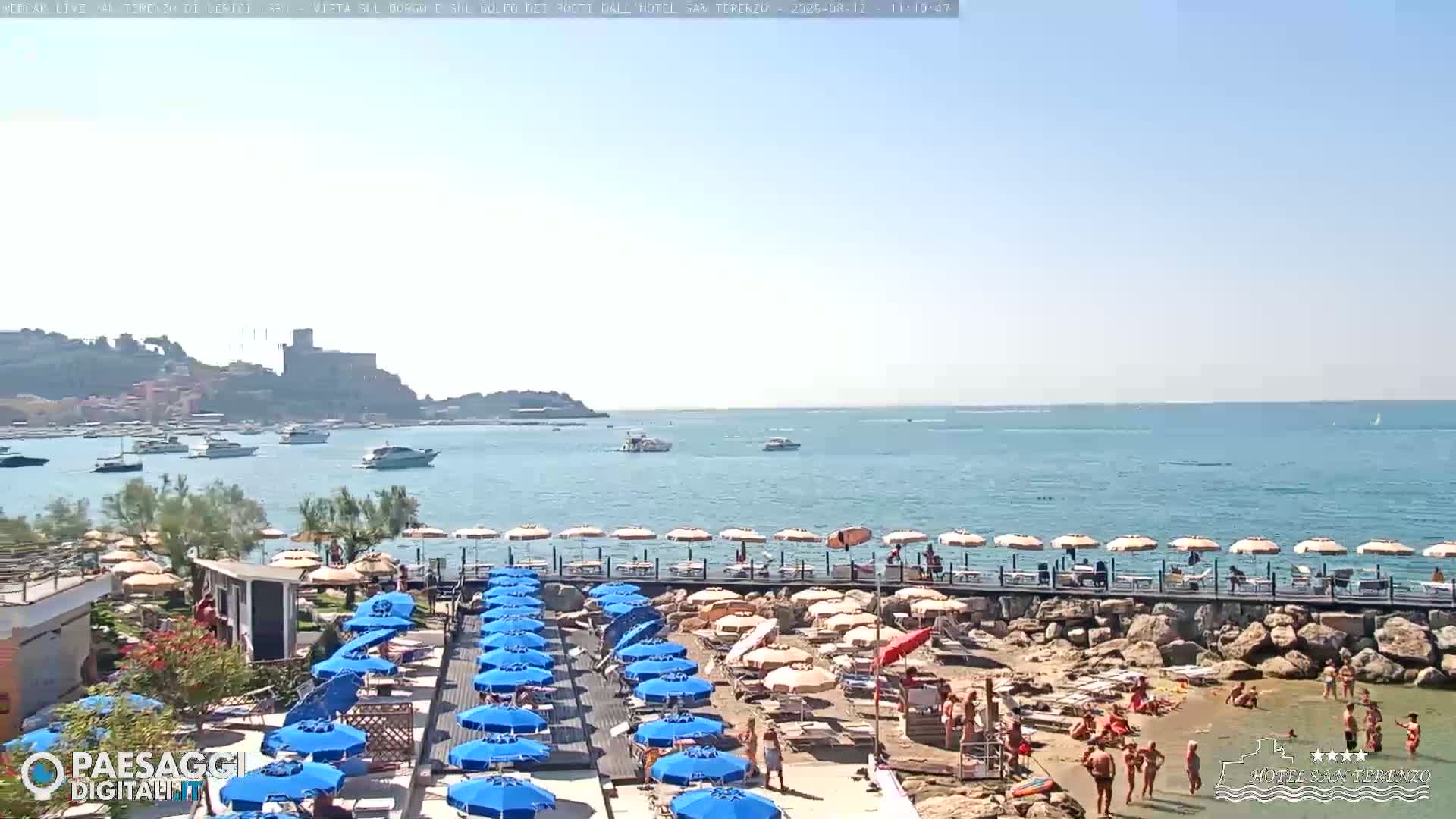 Lerici City & Coast Live Cam - La Spezia, Liguria, Italy